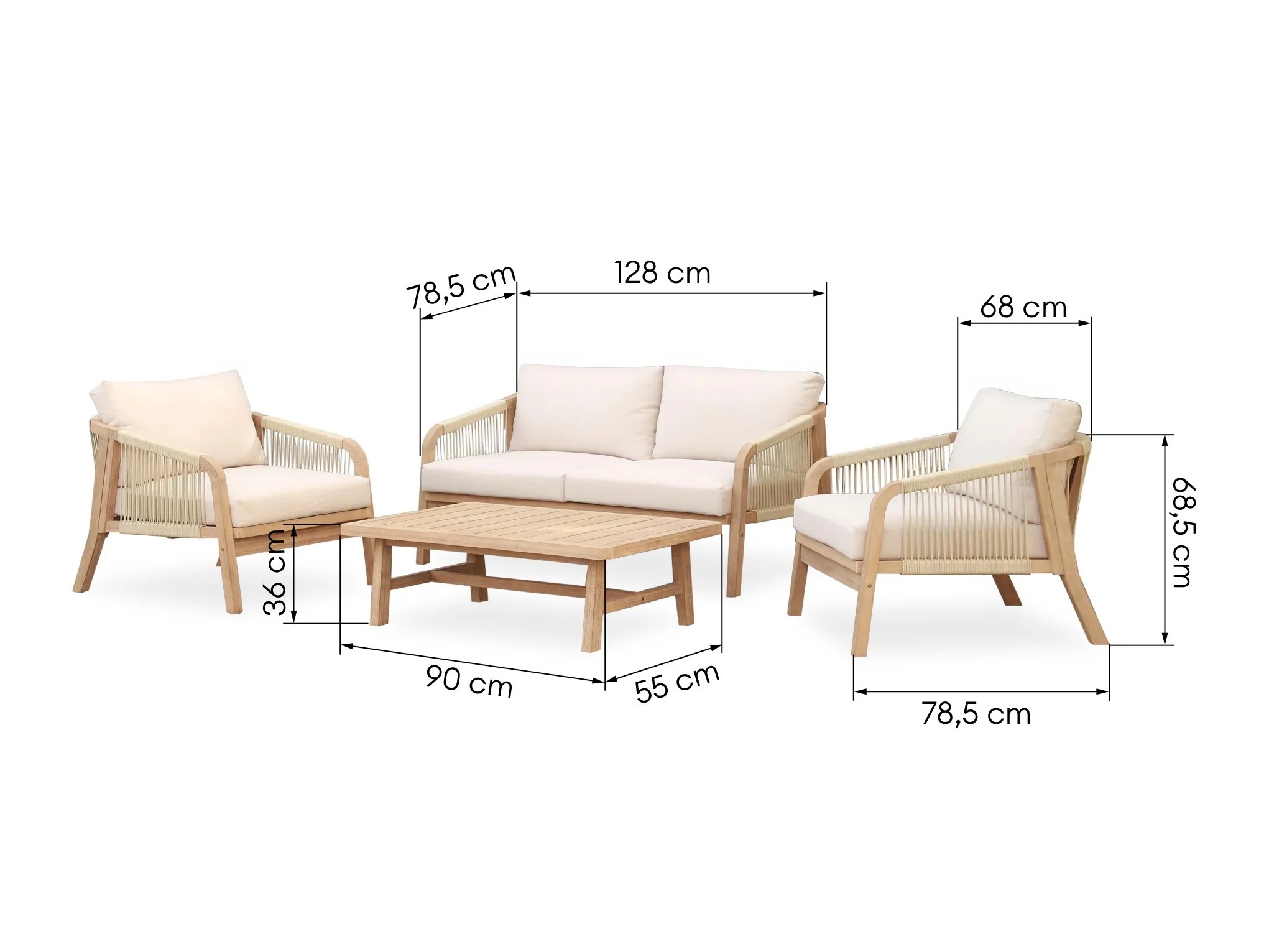 Set vrtnog namještaja Burleson 652