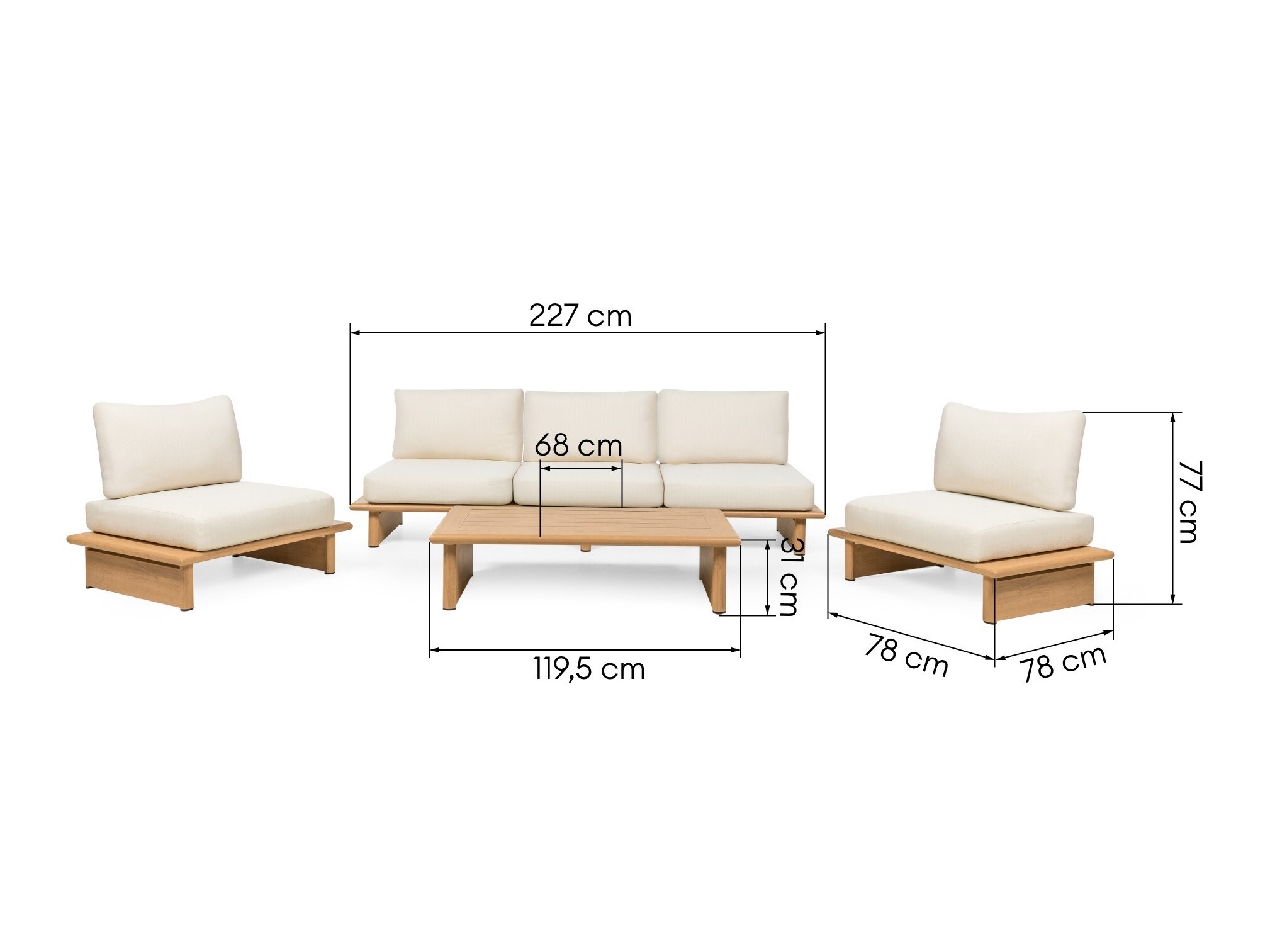 Set vrtnog namještaja Burleson 658