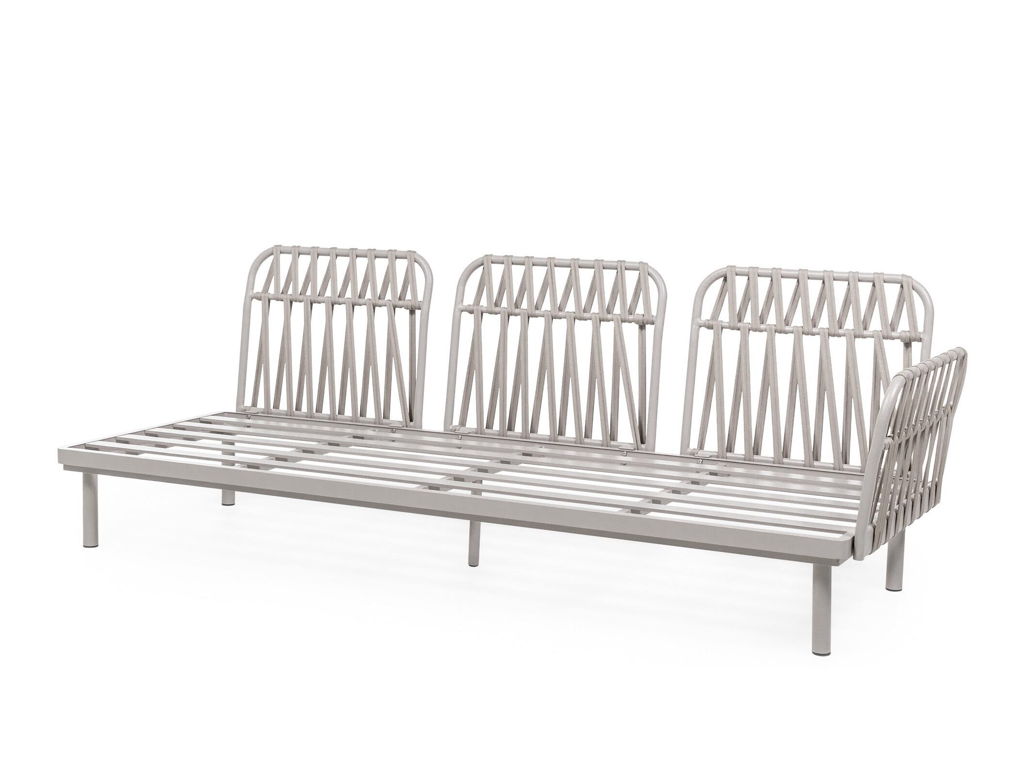 Set vrtnog namještaja Burleson 659 (Svijetlo bež + Sivo bež)