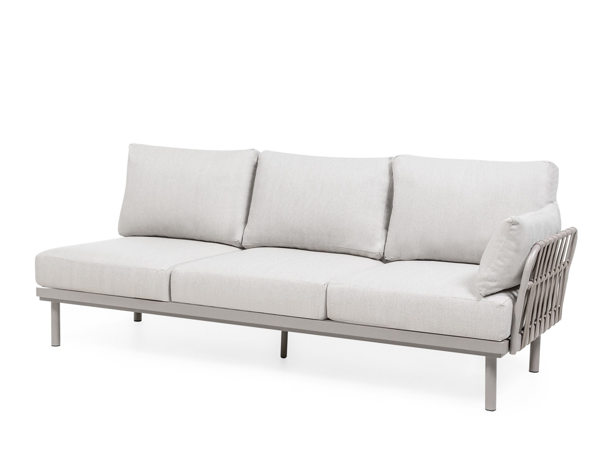 Set vrtnog namještaja Burleson 659 (Svijetlo bež + Sivo bež)