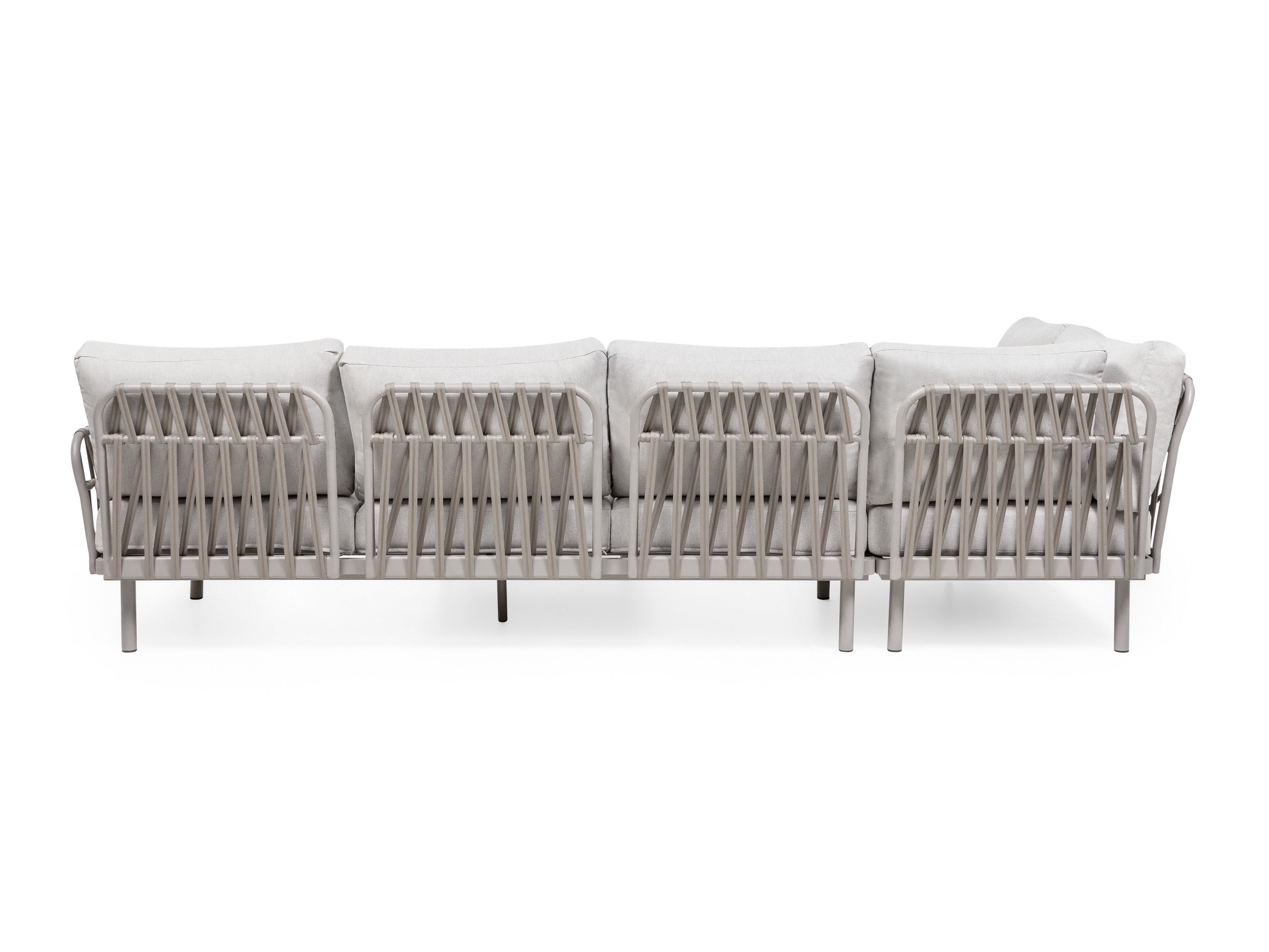 Set vrtnog namještaja Burleson 659 (Svijetlo bež + Sivo bež)