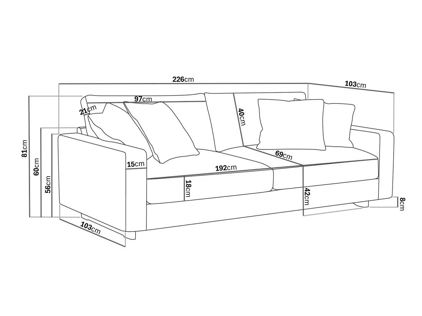 Kauč Tivsoe 109 (Storm 02)