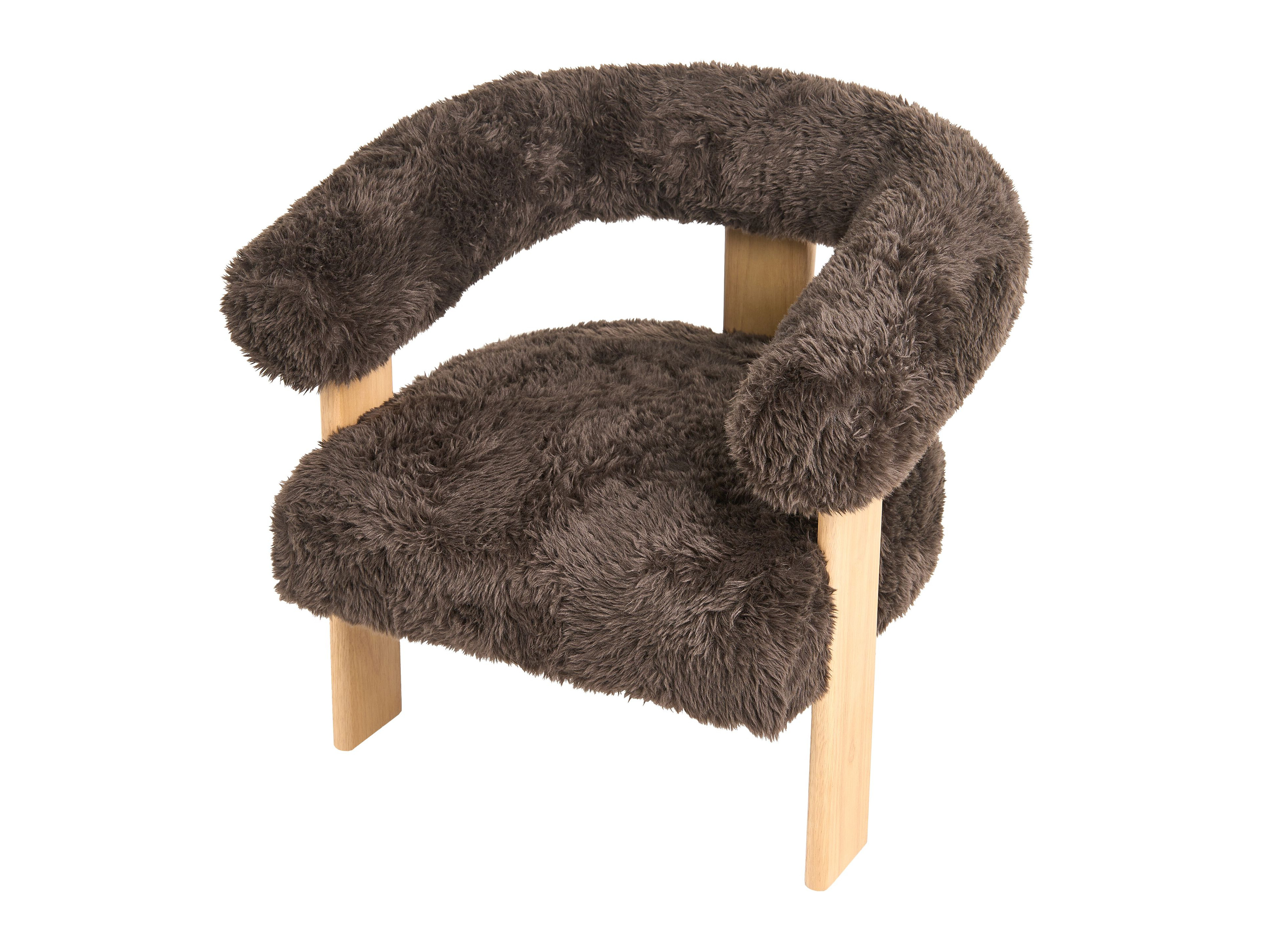 Fotelja Berwyn 3264 (Tamno smeđa + Svijetlo smeđa)