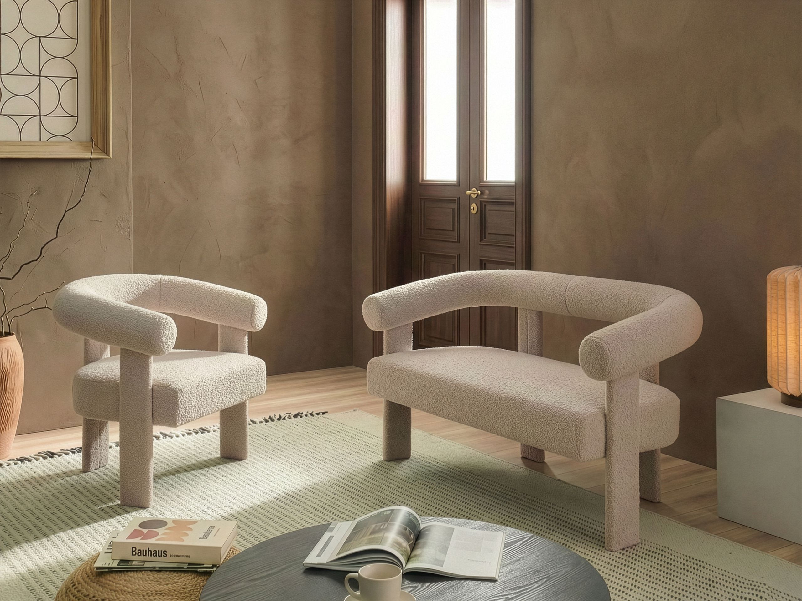 Fotelja Berwyn 3268 (Svijetlo bež)