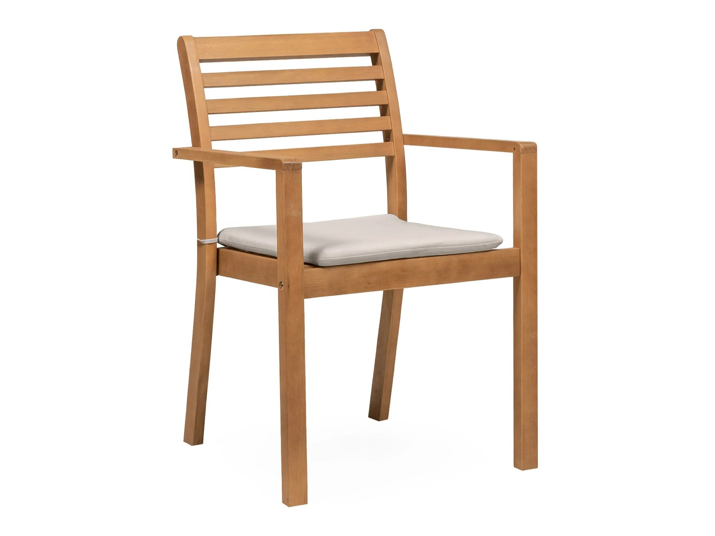 Vrtna stolica Burleson 669 (Svijetlo siva + Tikovina)