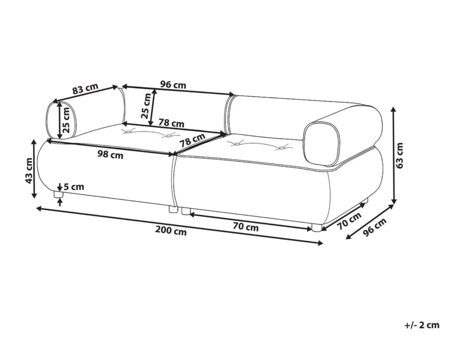 Kauč Berwyn 3265 (Bijela)