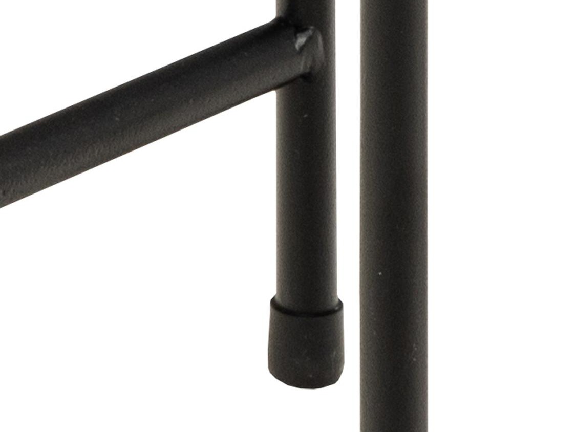 Pomoćni stolić Norsica 609 (Smeđi mramor + Crna)