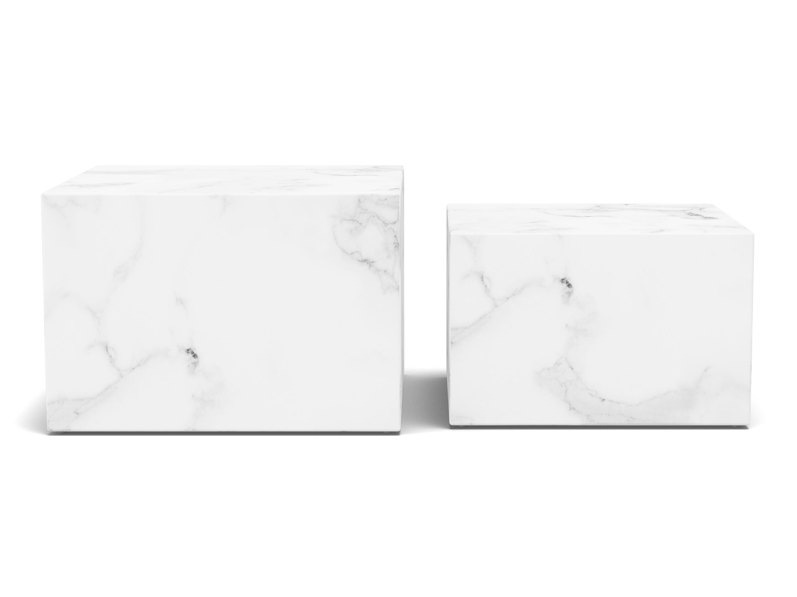 Set stolića za kavu Norsica 603 (Bijeli mramor)