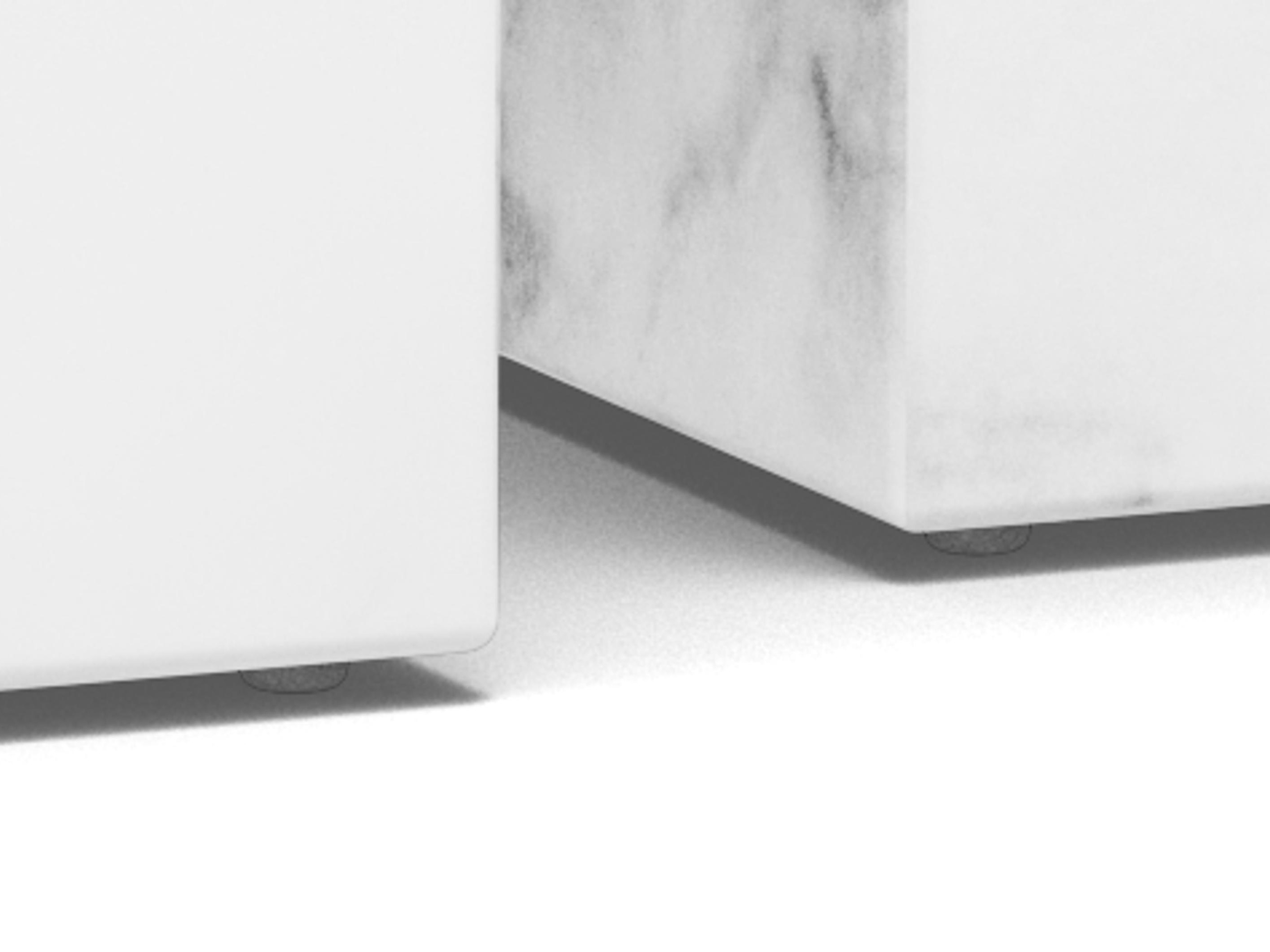 Set stolića za kavu Norsica 603 (Bijeli mramor)