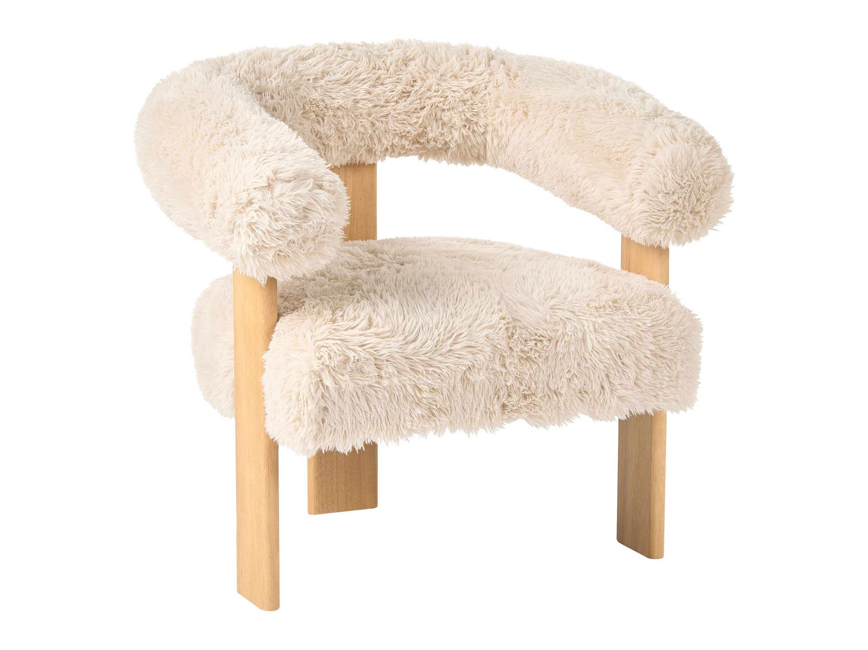 Tapecirani namještaj Berwyn 3269 (Bijela + Svijetlo smeđa)