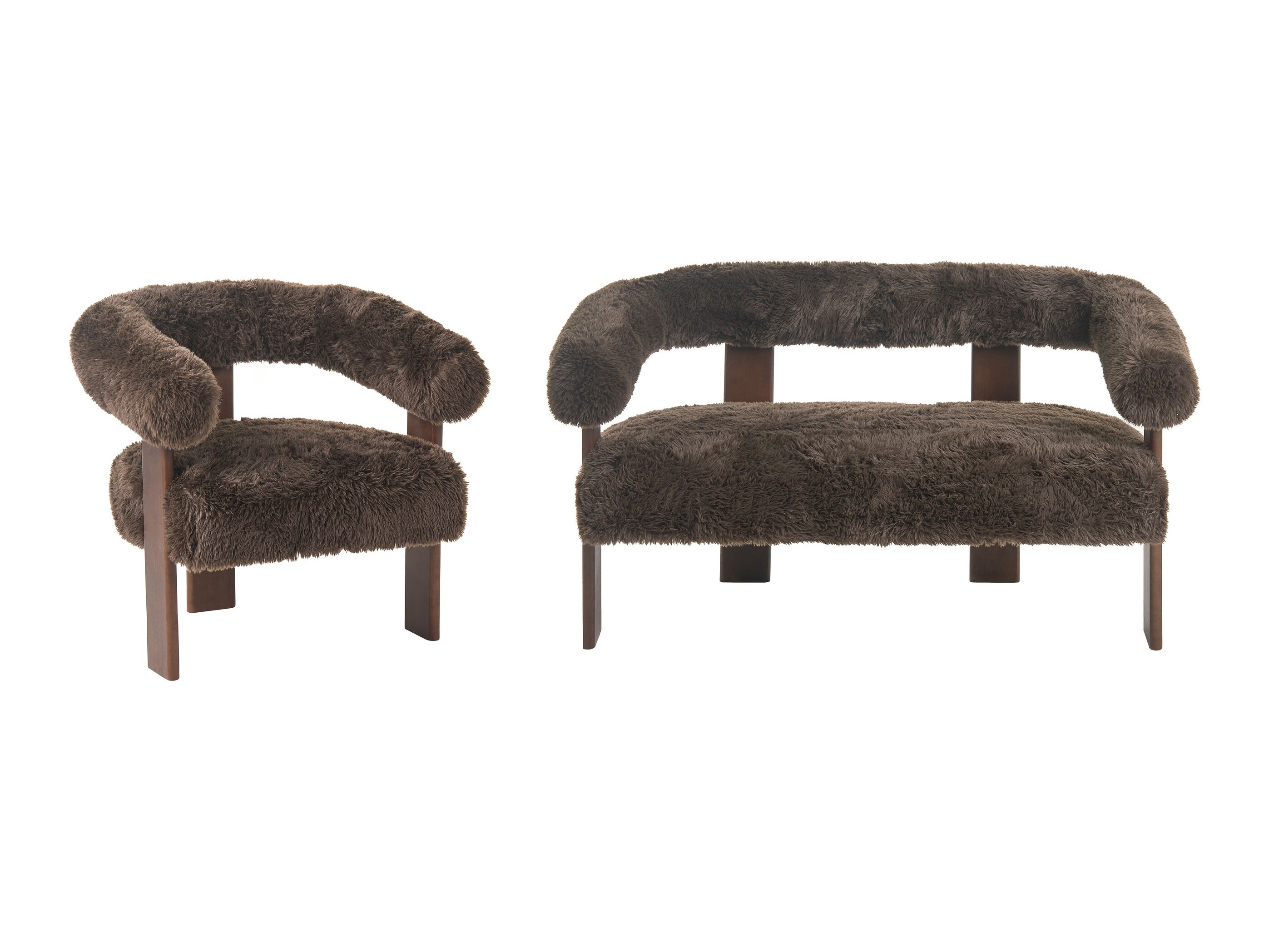 Tapecirani namještaj Berwyn 3269 (Tamno smeđa)