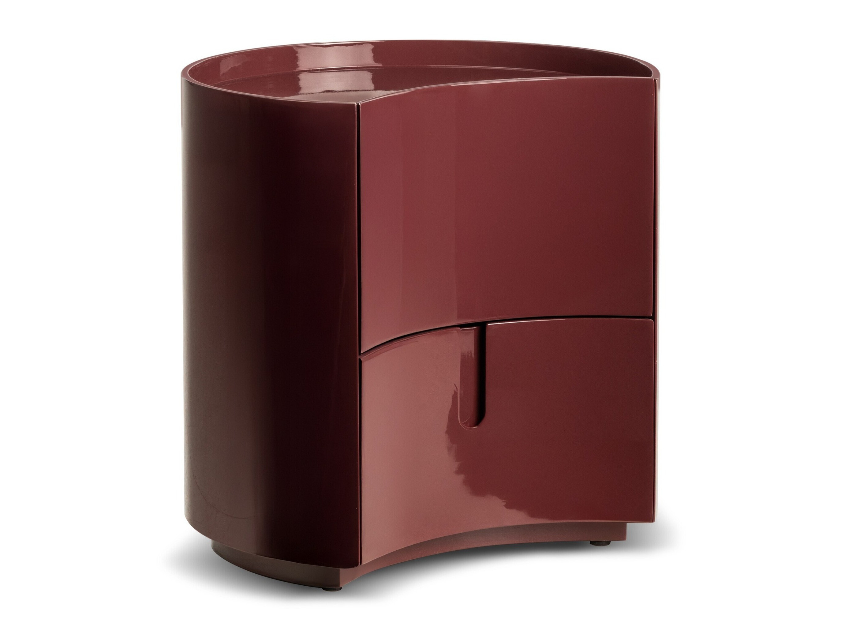 Noćni ormarić Burleson 577 (Sjajni bordo)
