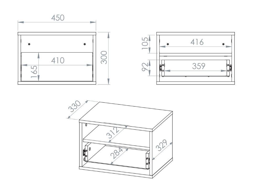 Noćni ormarić Morsero 106