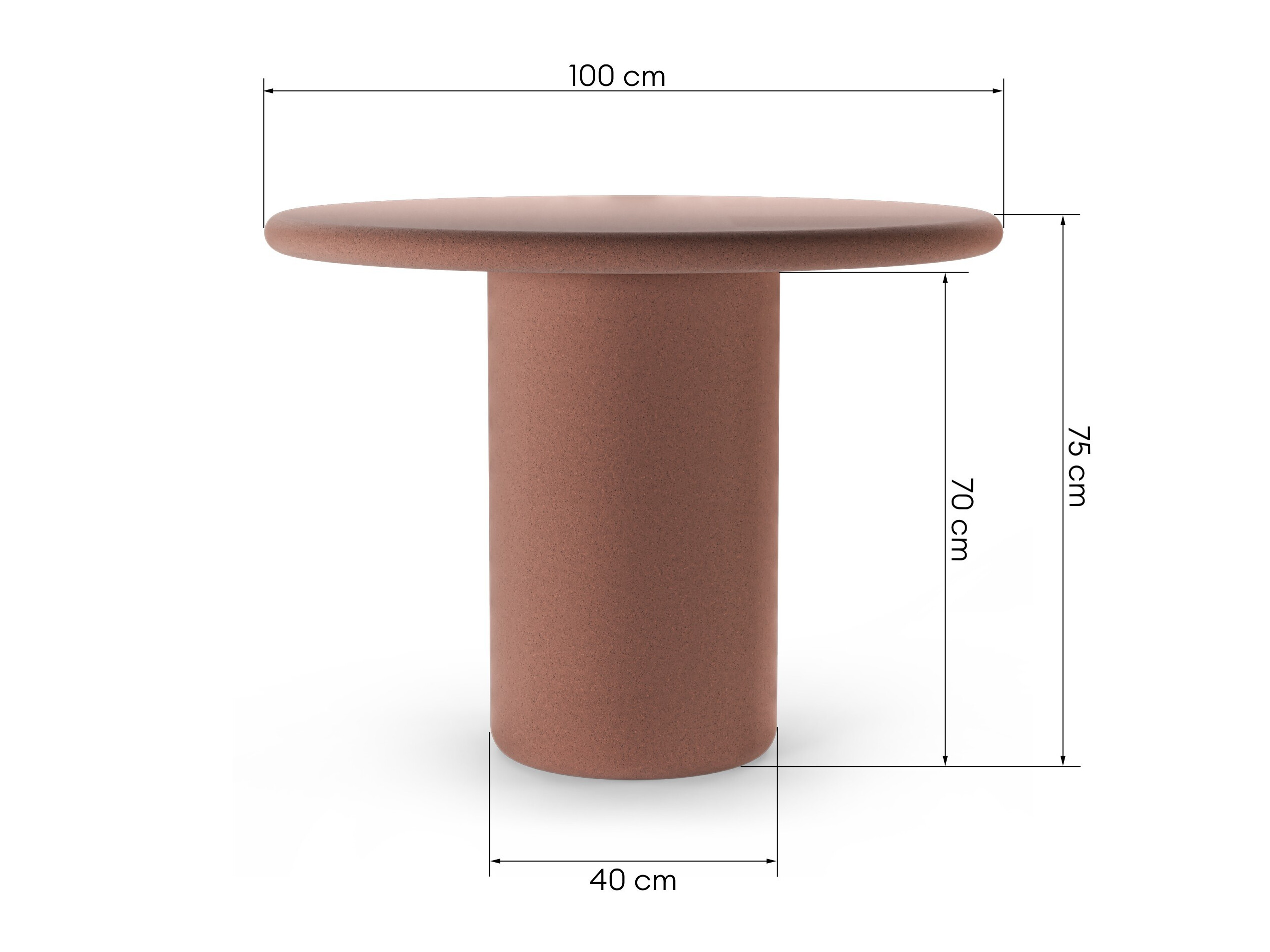 Vrtni stol Burleson 676 (Crvena)
