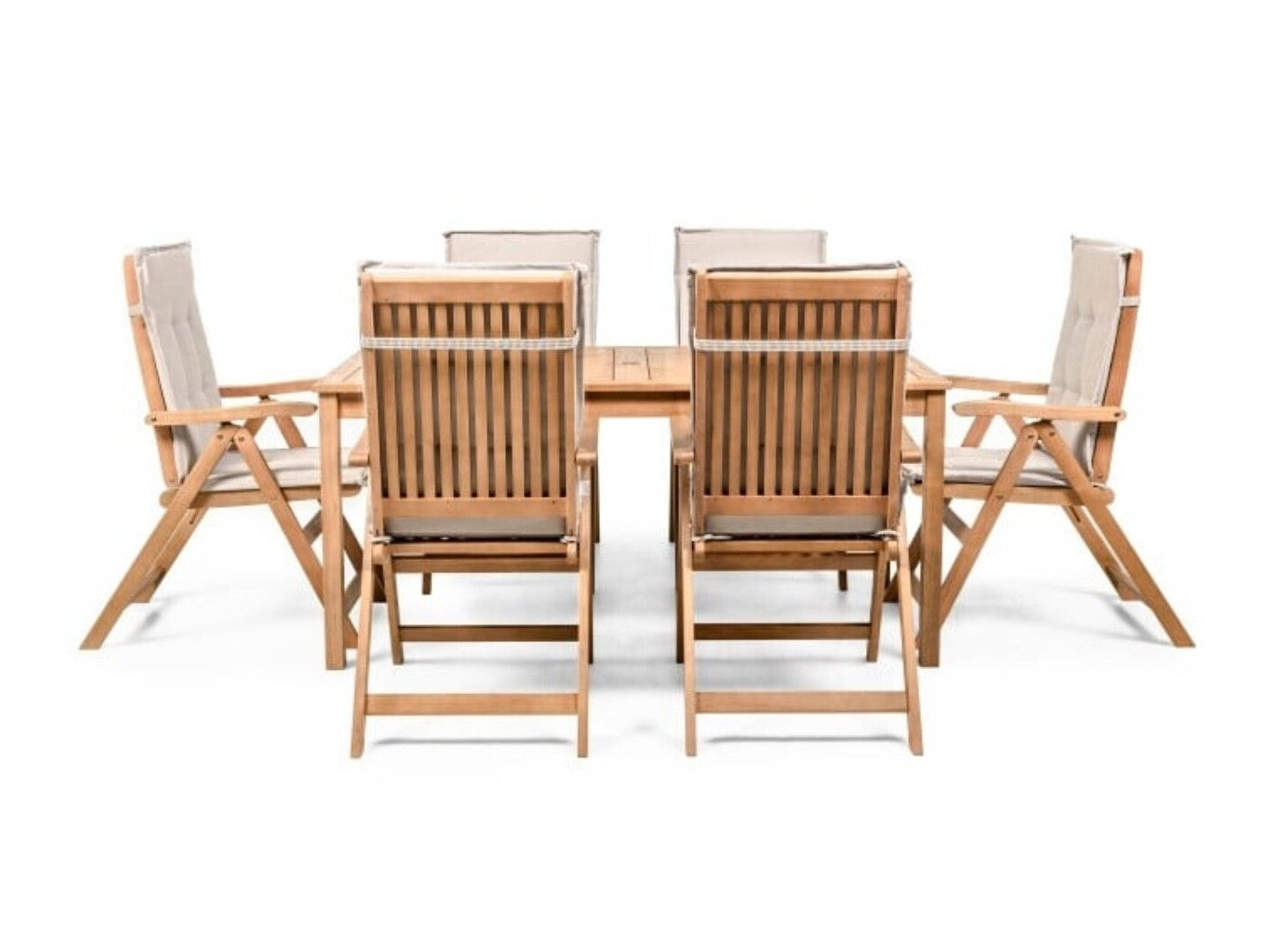 Set stola i stolica Burleson 682 (Svijetlo siva)