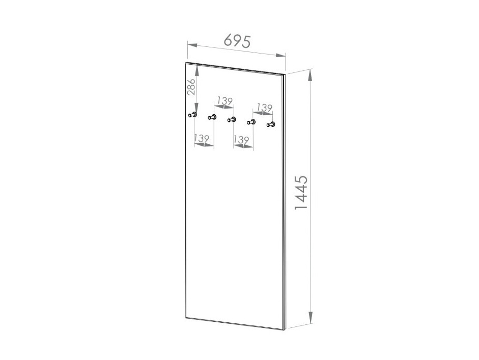 Set za hodnik Fiolevo 106