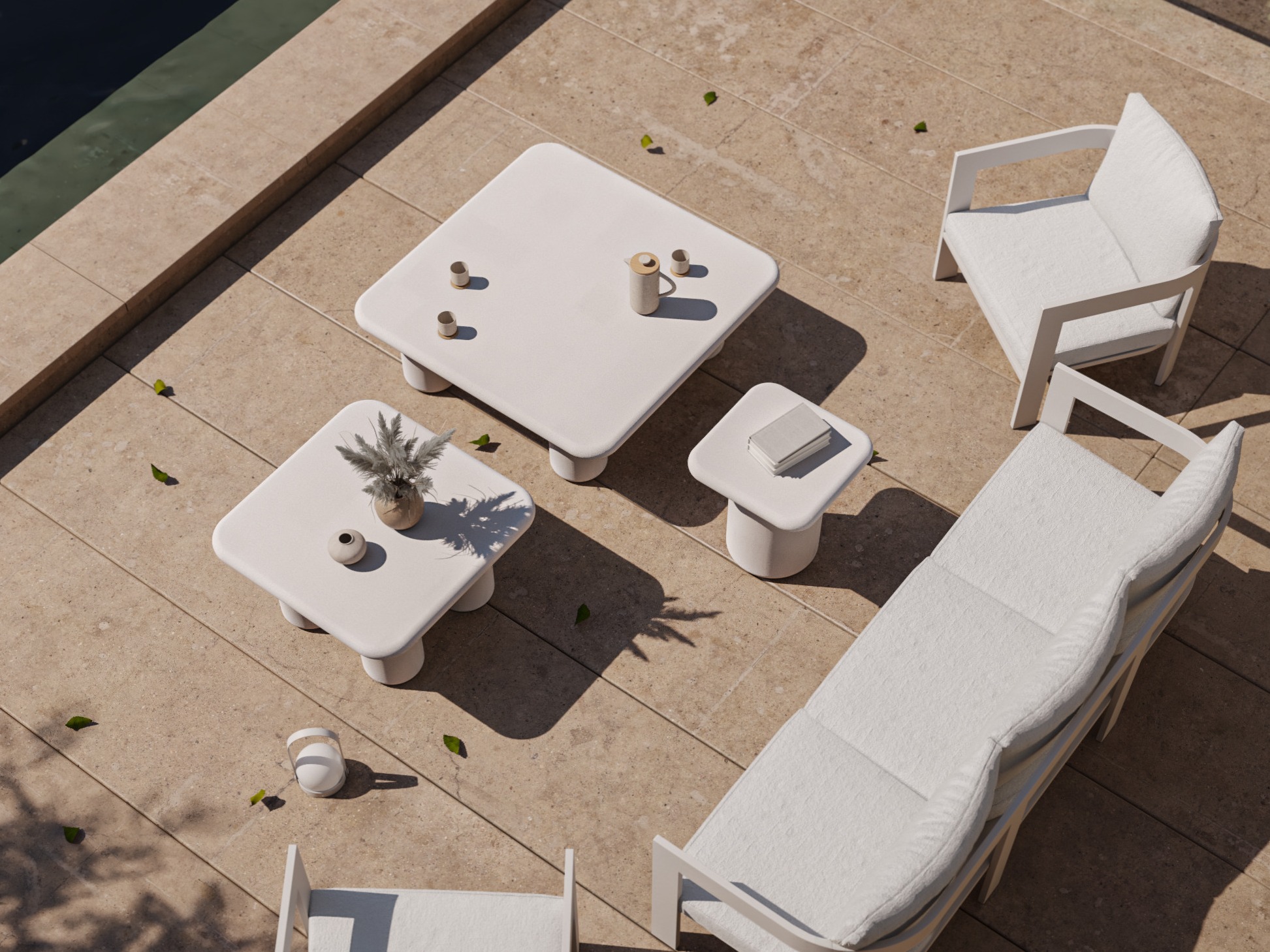 Vrtni stolić za kavu Burleson 680