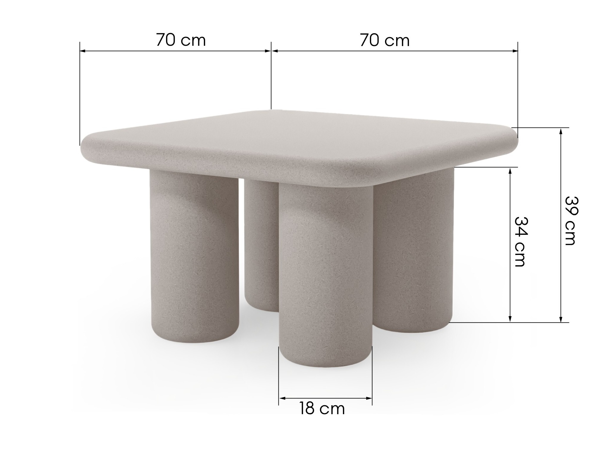 Vrtni stolić za kavu Burleson 681