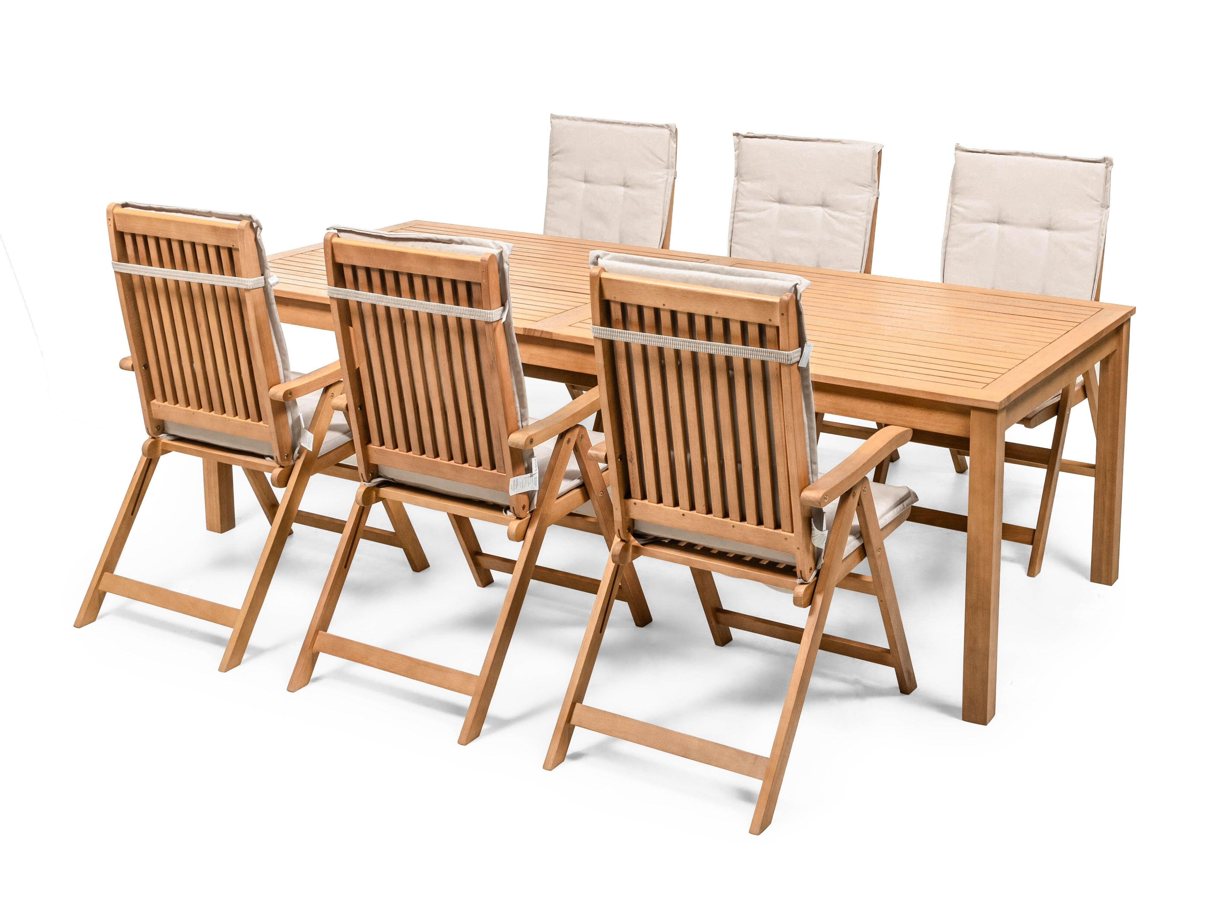 Set stola i stolica Burleson 684 (Svijetlo siva)