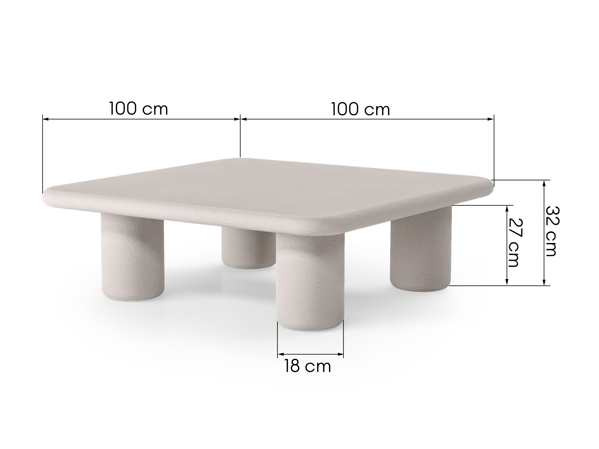 Vrtni stolić za kavu Burleson 683
