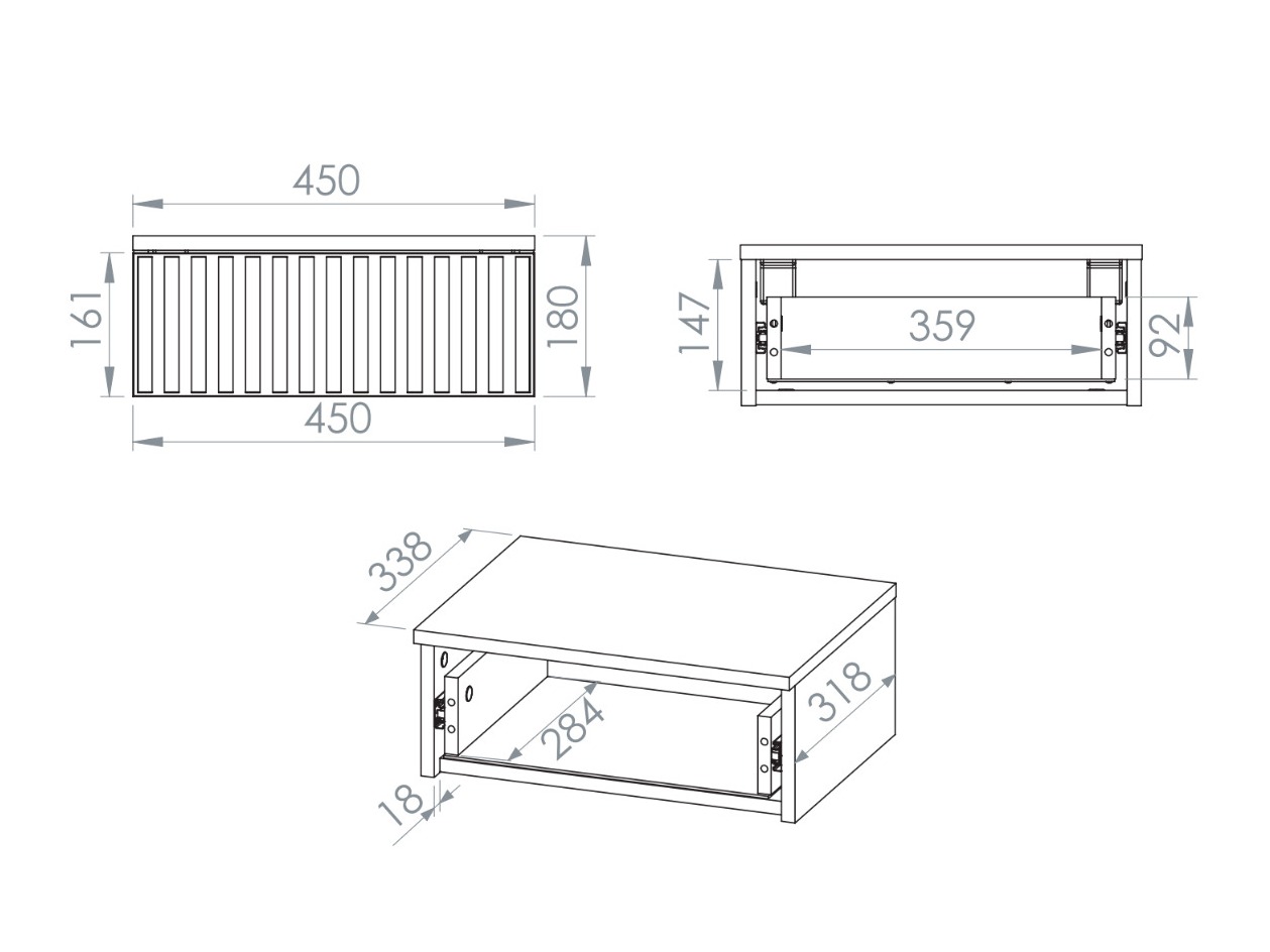 Noćni ormarić Marmeli 131