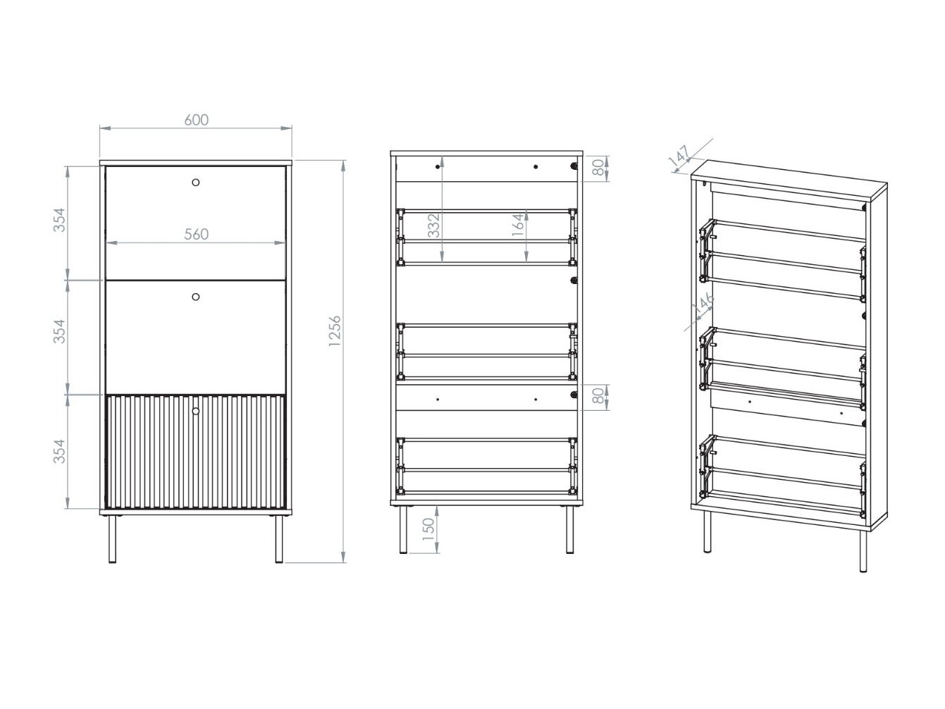 Ormarić za cipele Marmeli 129