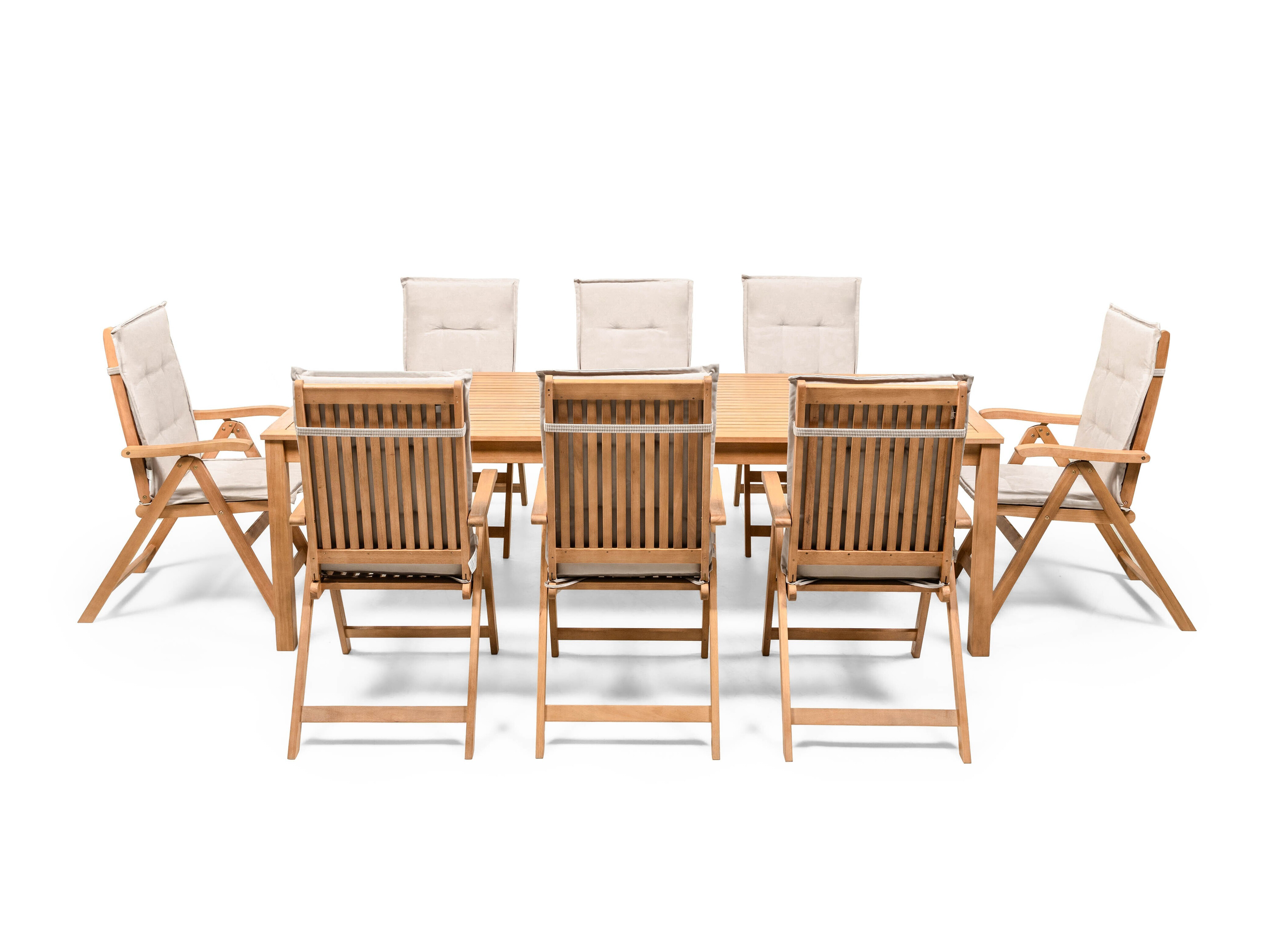 Set stola i stolica Burleson 685 (Svijetlo siva)