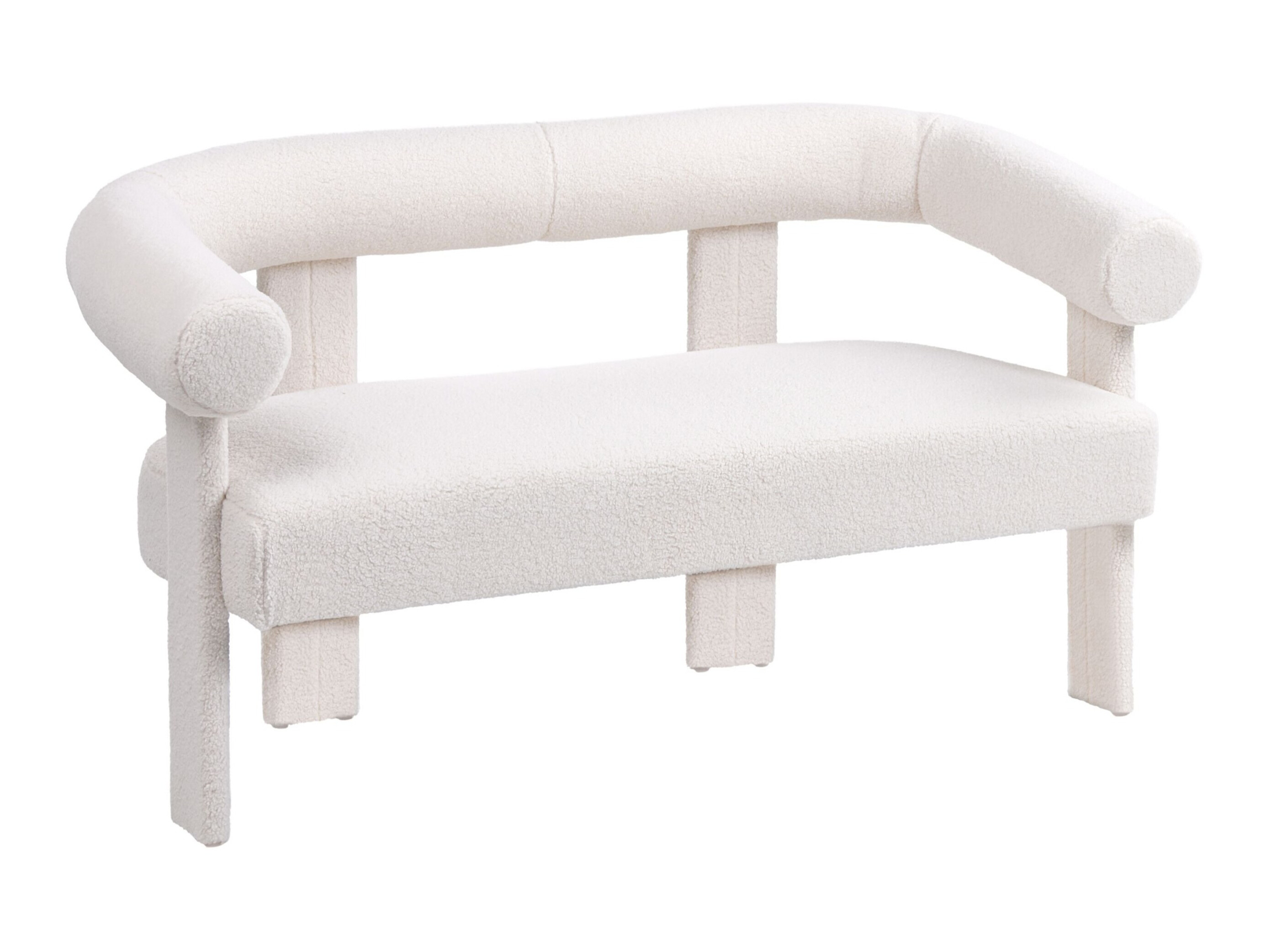 Tapecirana klupa Berwyn 2709 (Bijela)