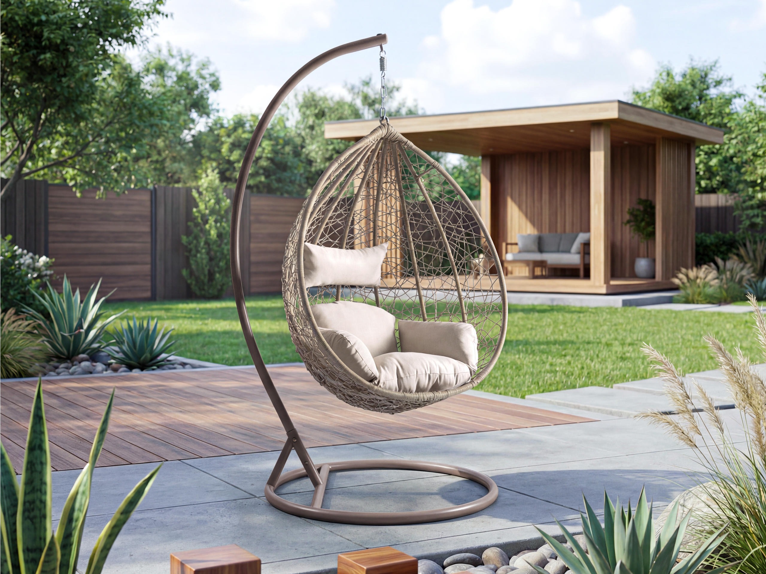 Viseća stolica Comfivo Schola (Bež)