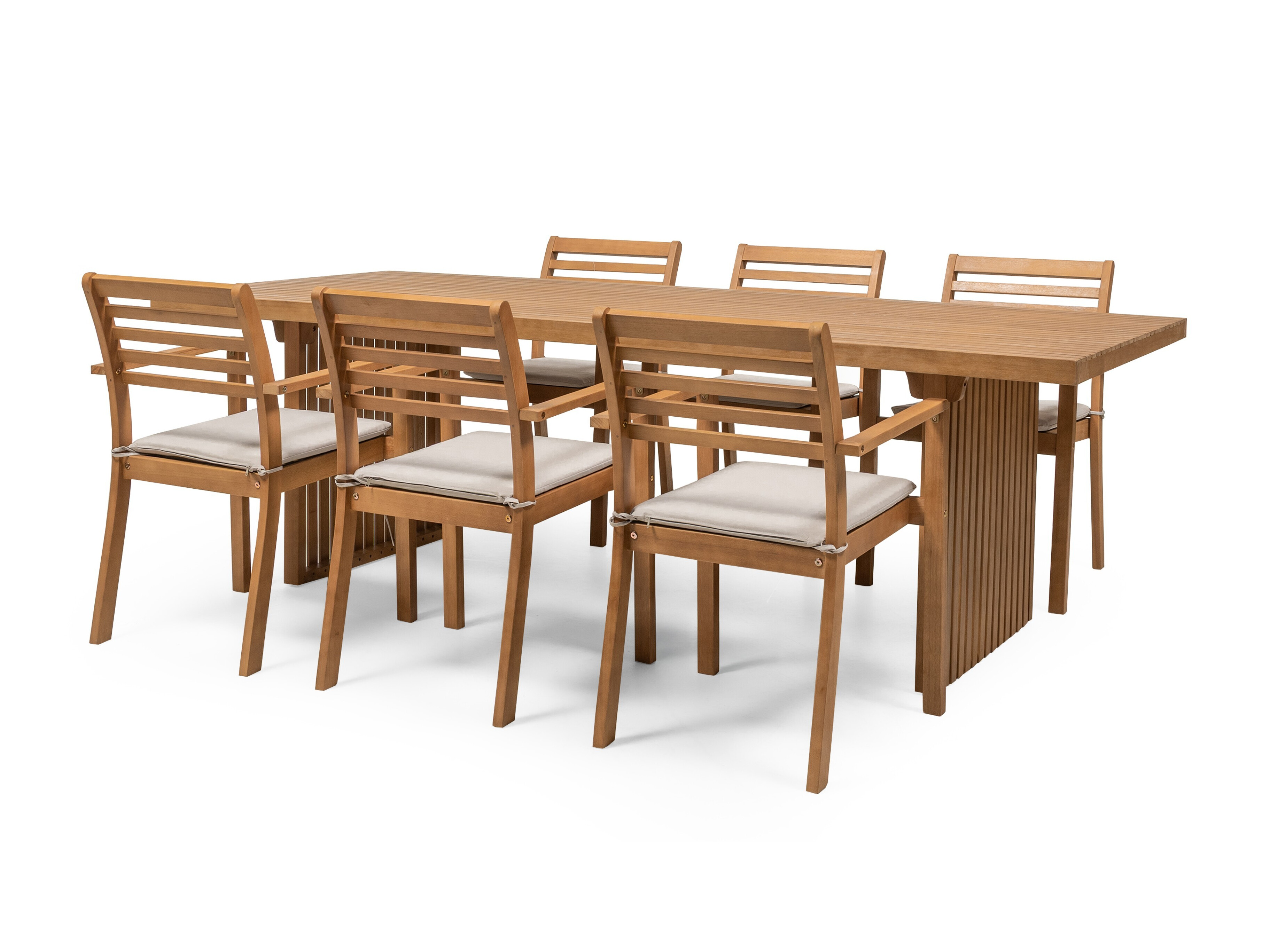 Set stola i stolica Burleson 688 (Svijetlo siva)