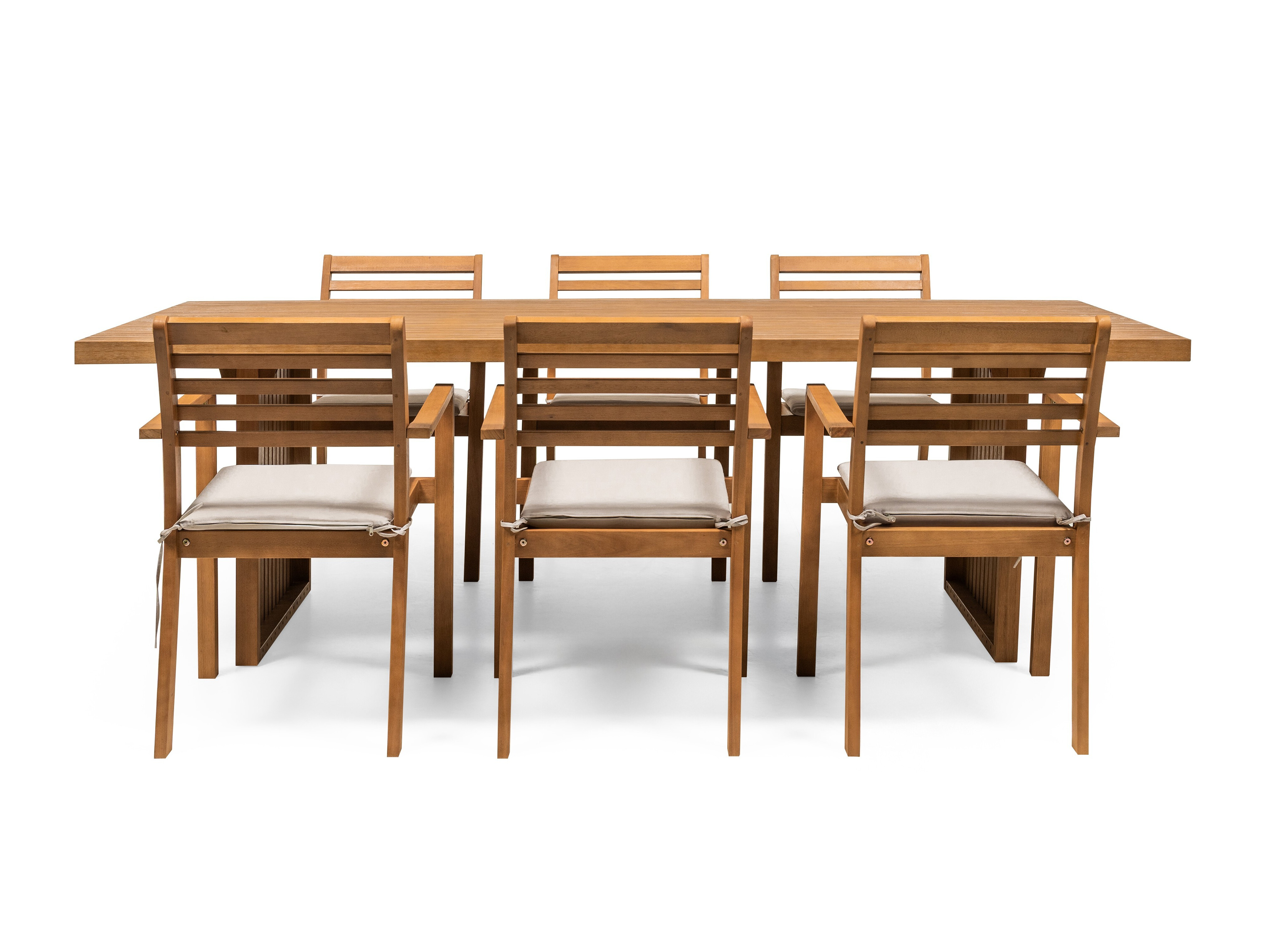 Set stola i stolica Burleson 688 (Svijetlo siva)