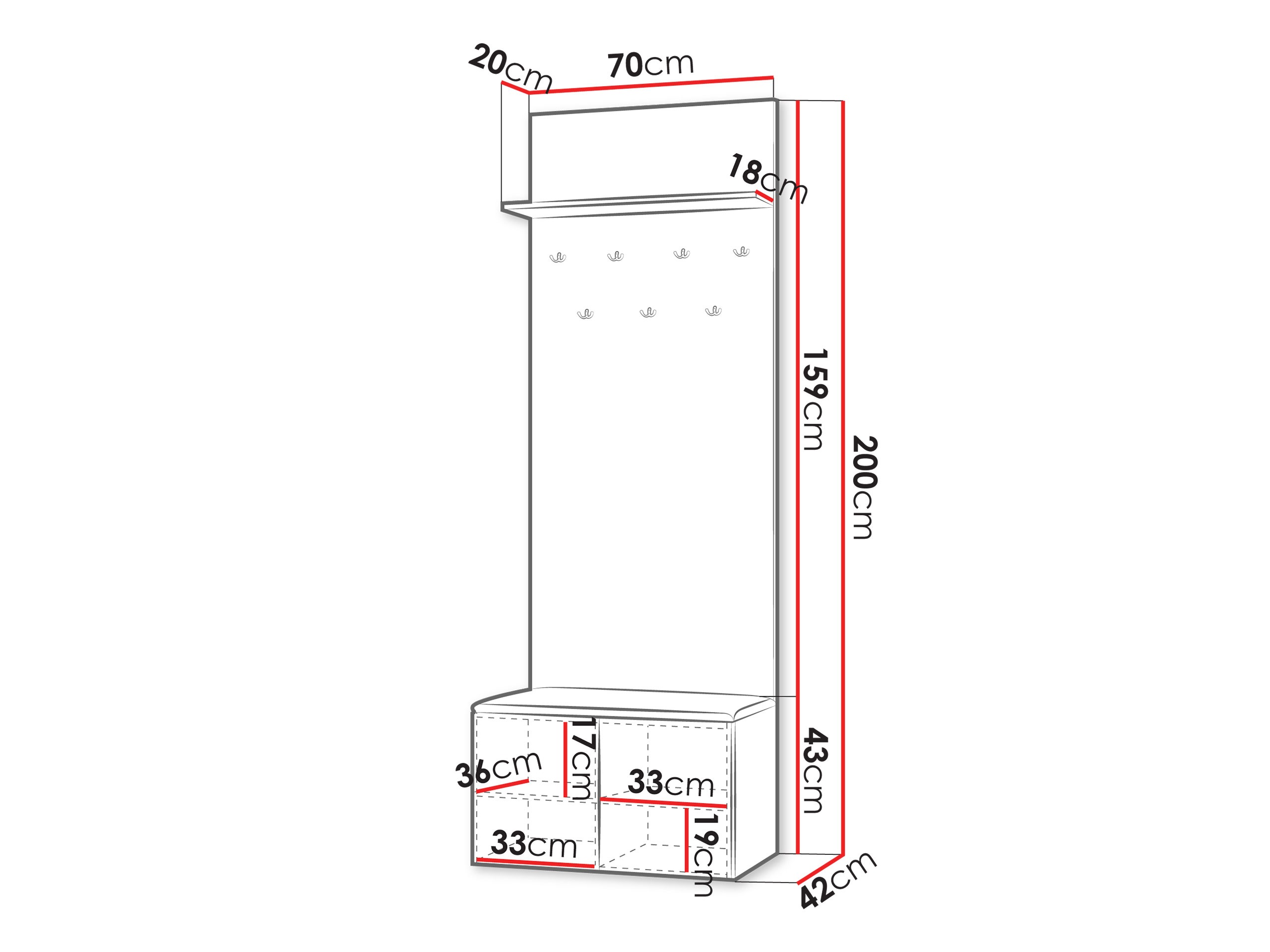 Set za hodnik Comfivo Magister