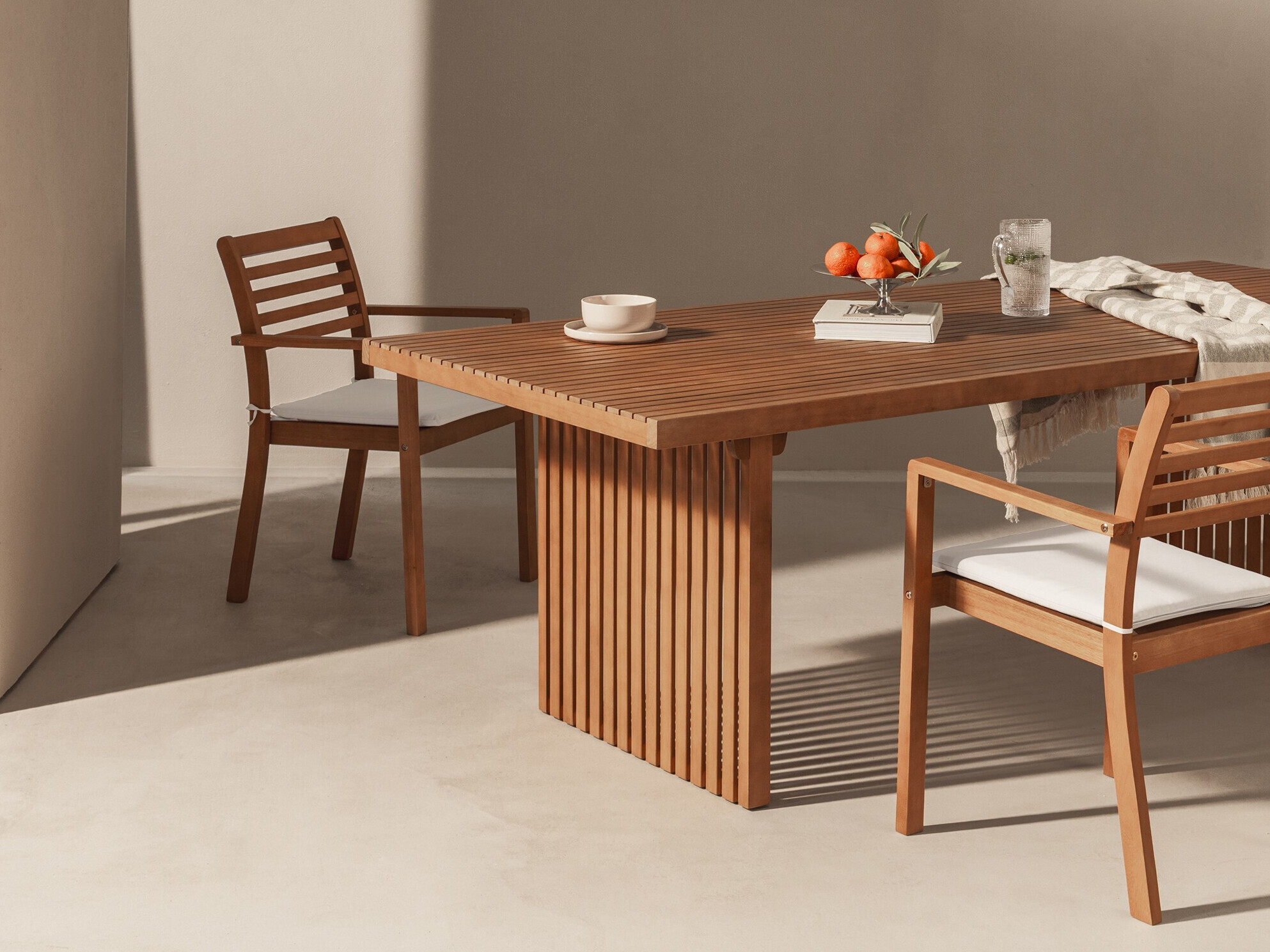 Set stola i stolica Burleson 689 (Bež)