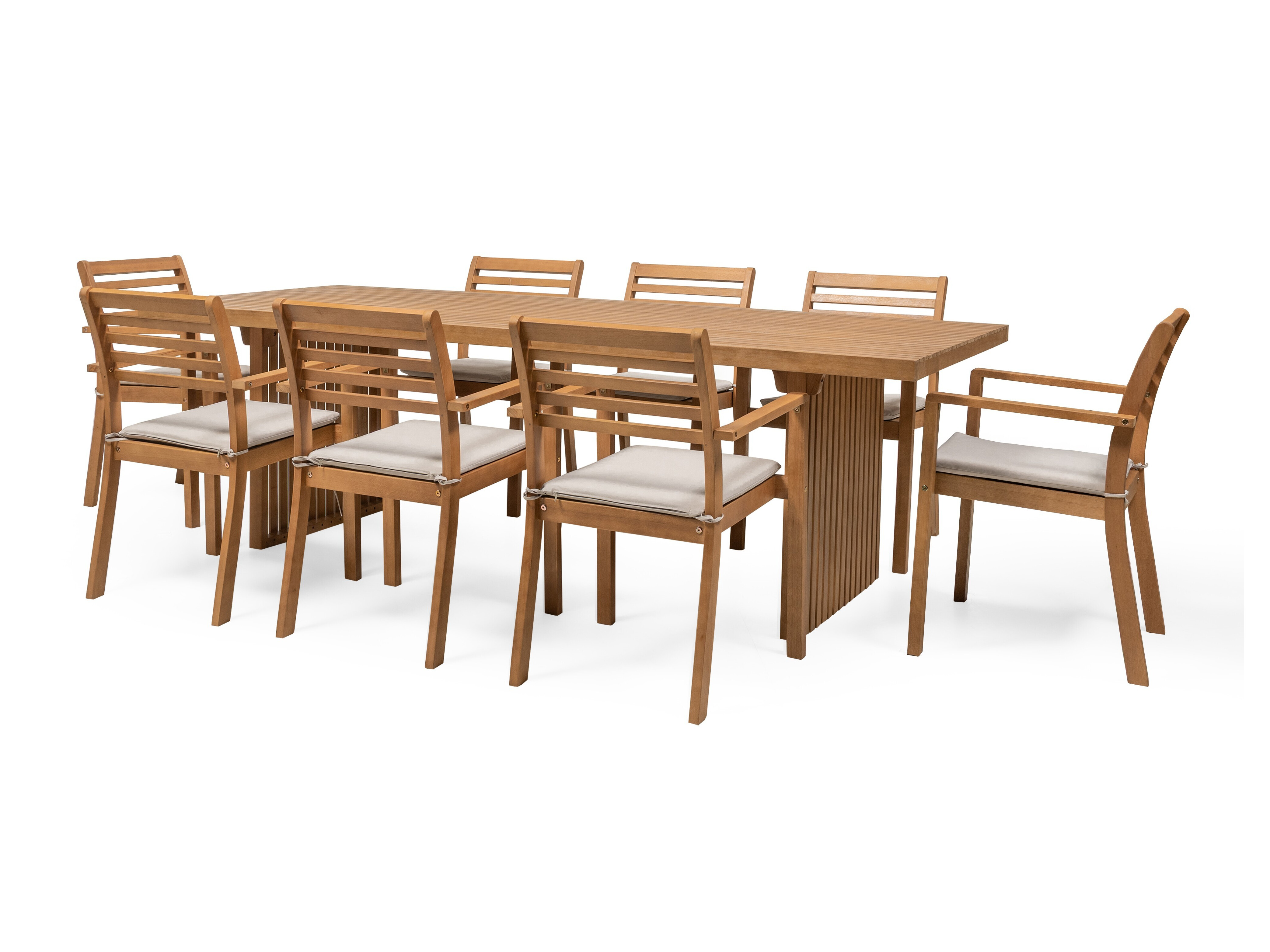 Set stola i stolica Burleson 689 (Svijetlo siva)