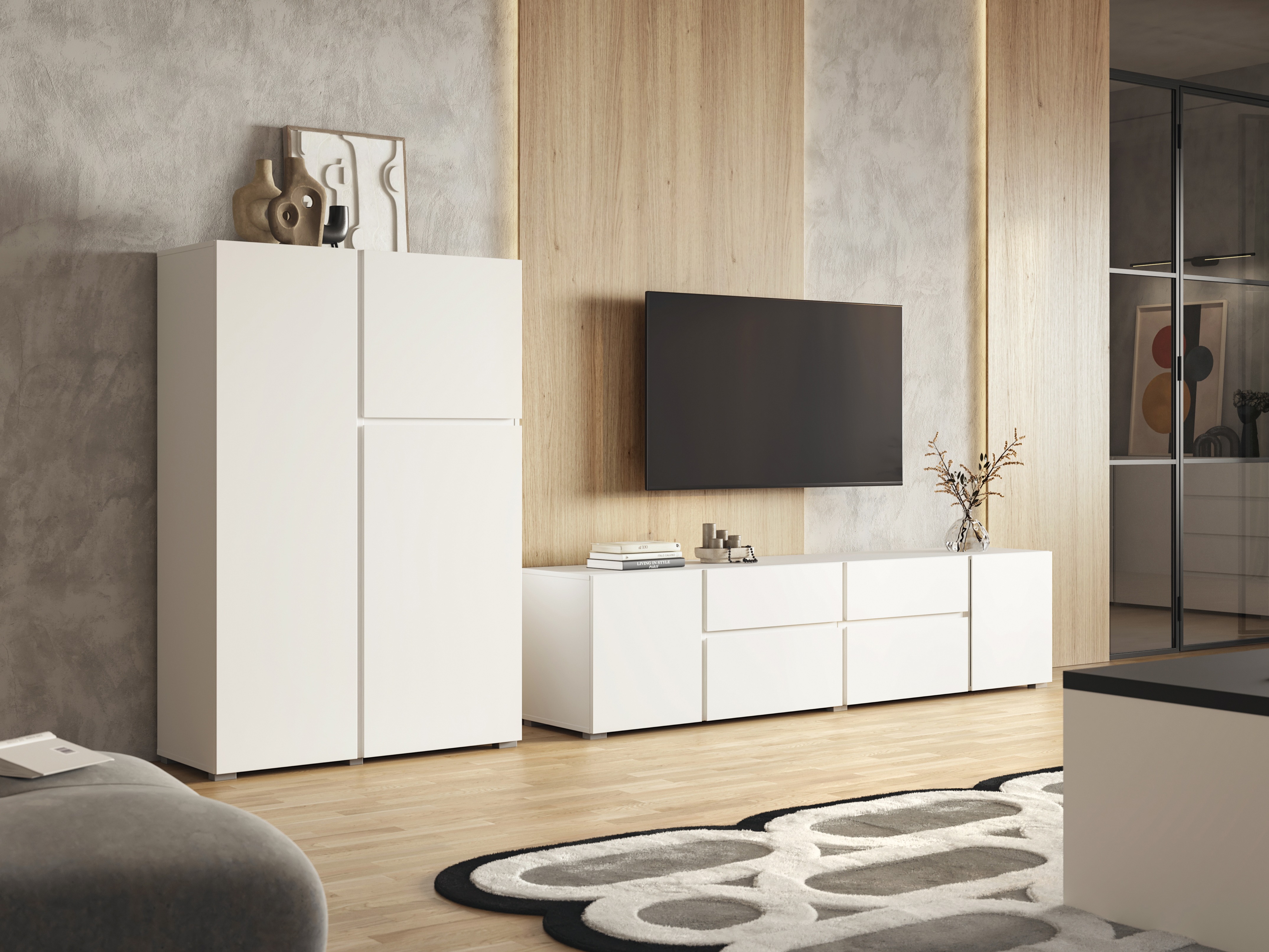 Set za dnevni boravak Elbleve 104 (Bijela)