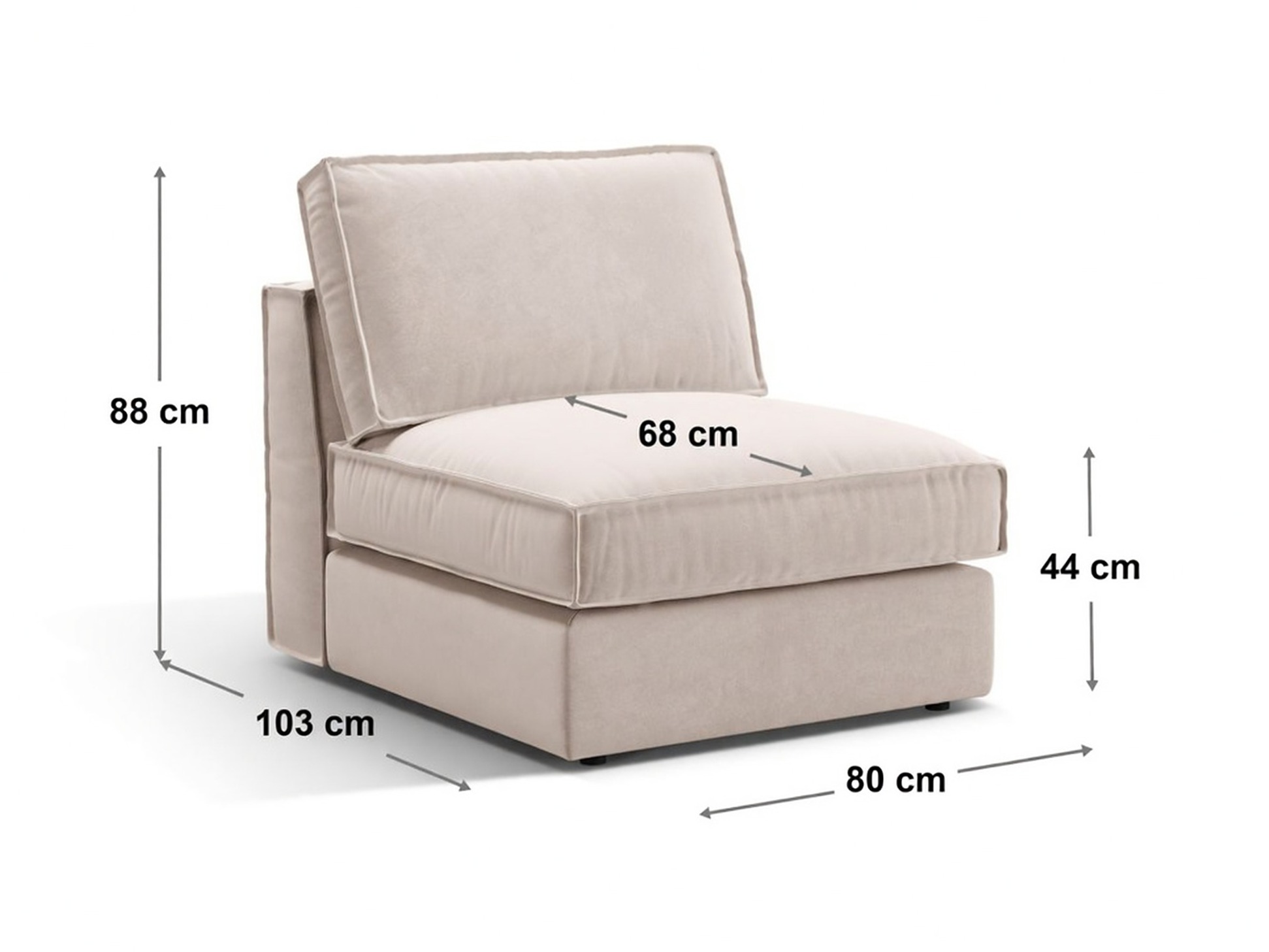 Modularna fotelja Dalodei 100 (Babel Safira)