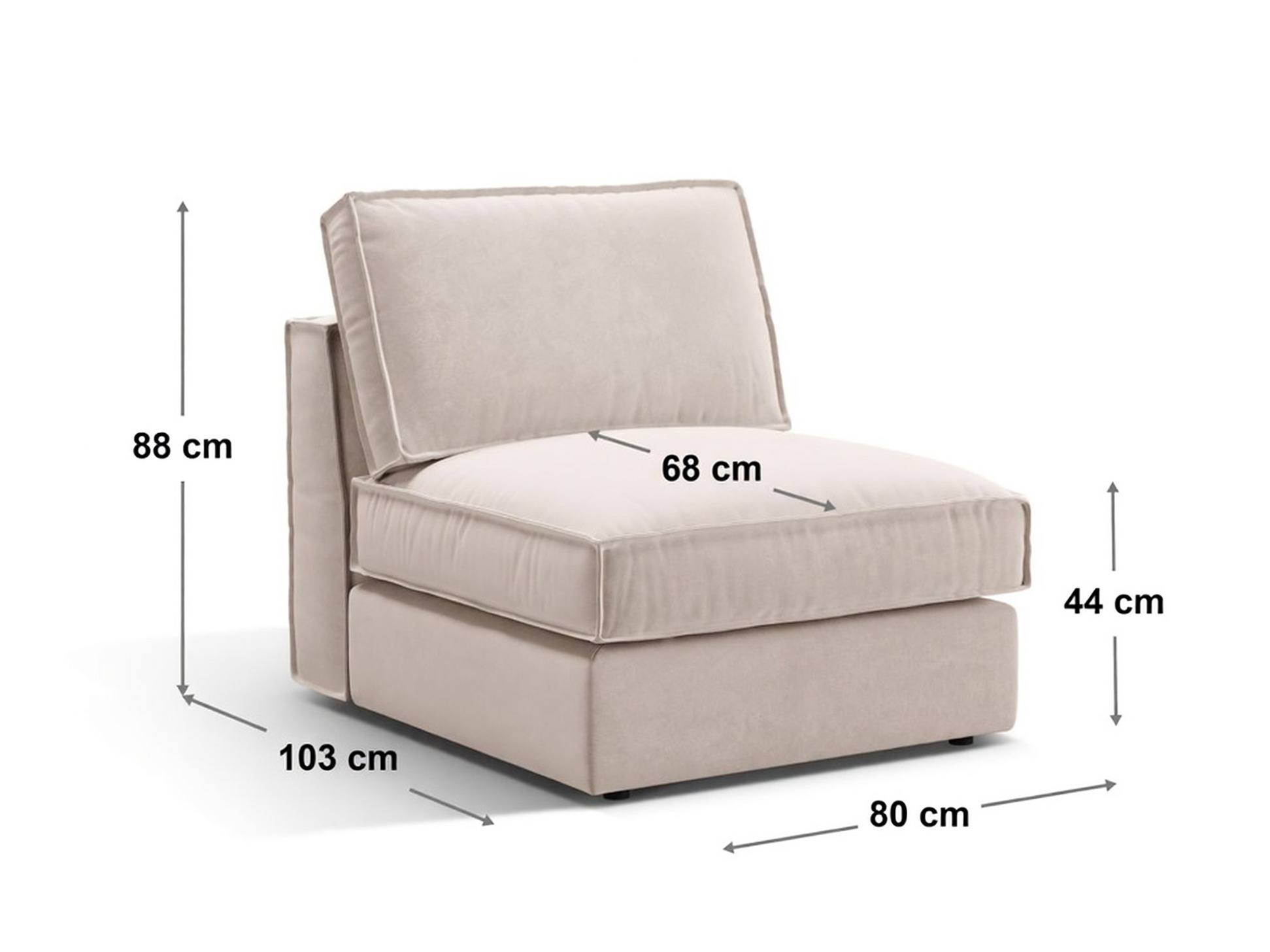 Modularna fotelja Dalodei 100 (Salvador 01)