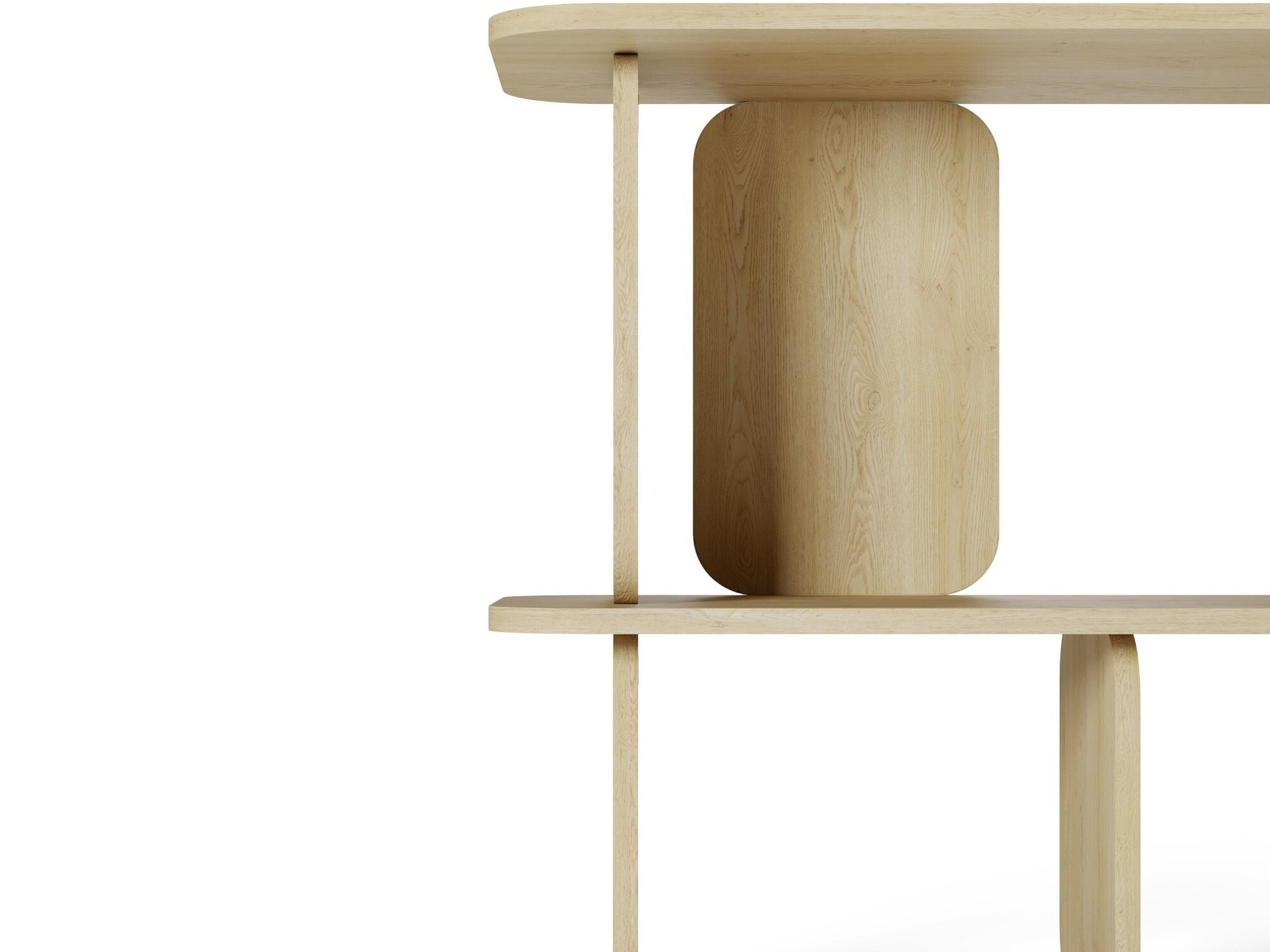 Polica Burleson 695 (Krem + Hrast Torro)