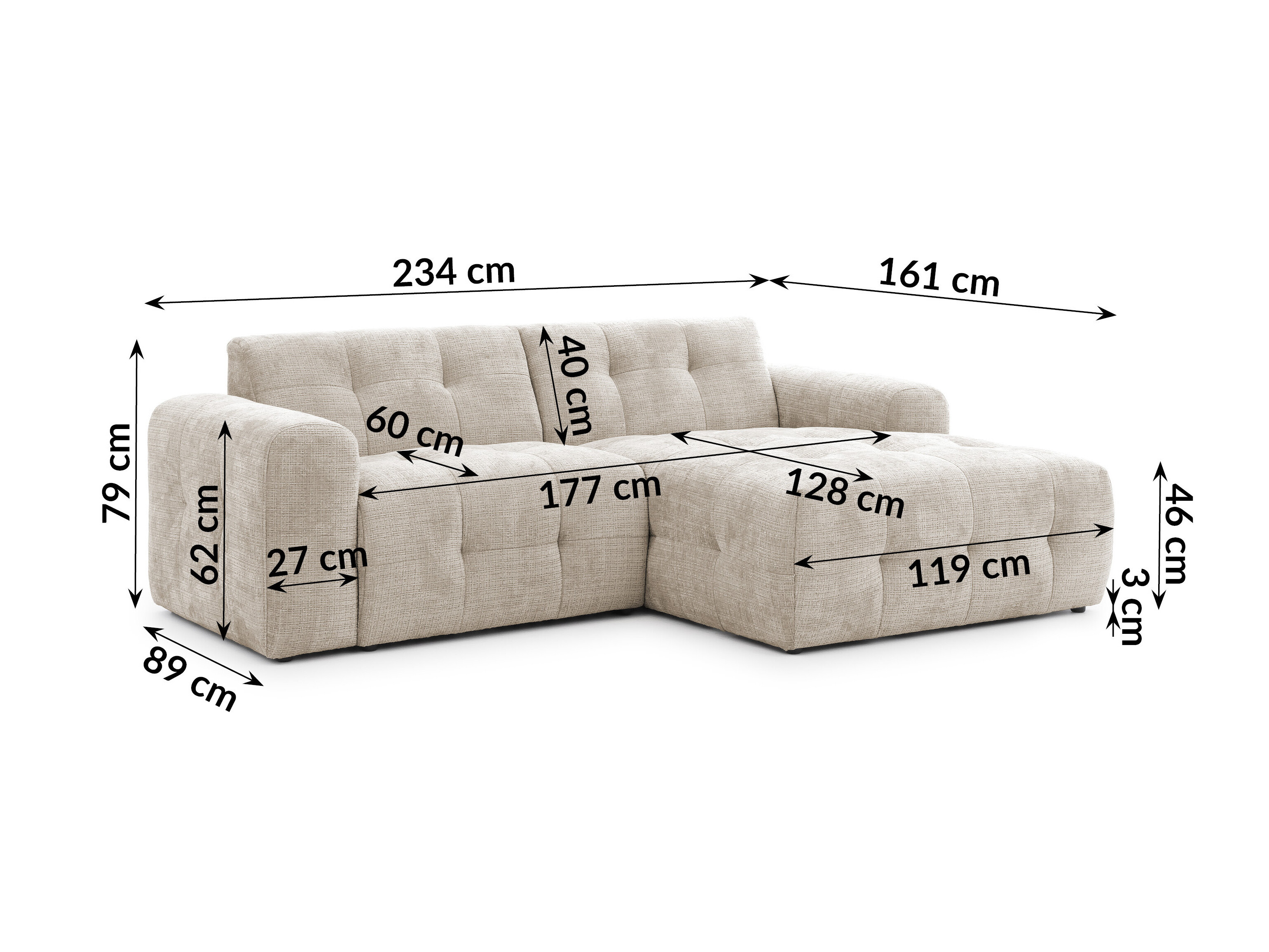 Tapecirani namještaj Rocklin 183 (Cremona 14)