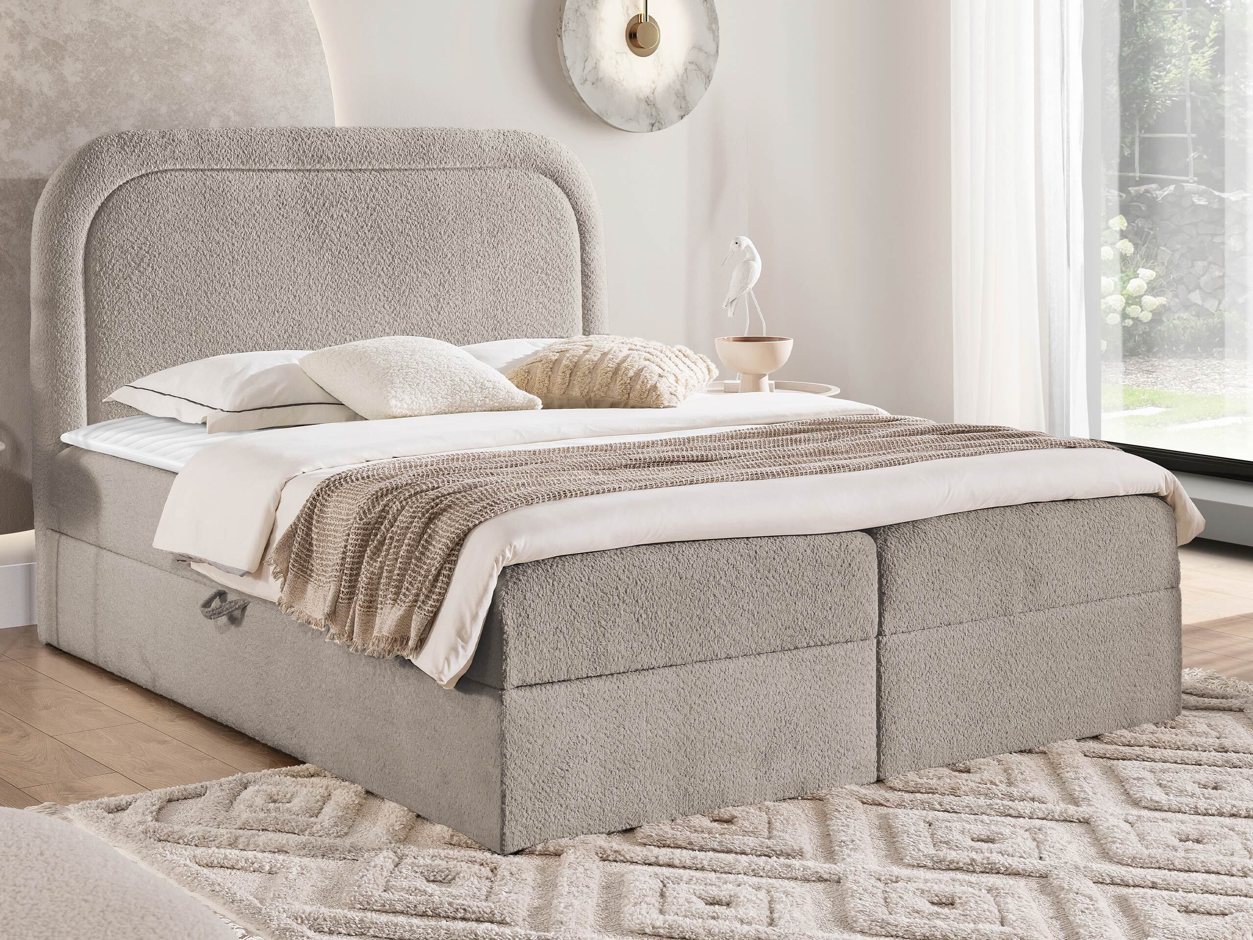Boxspring krevet Color (Coral 50)