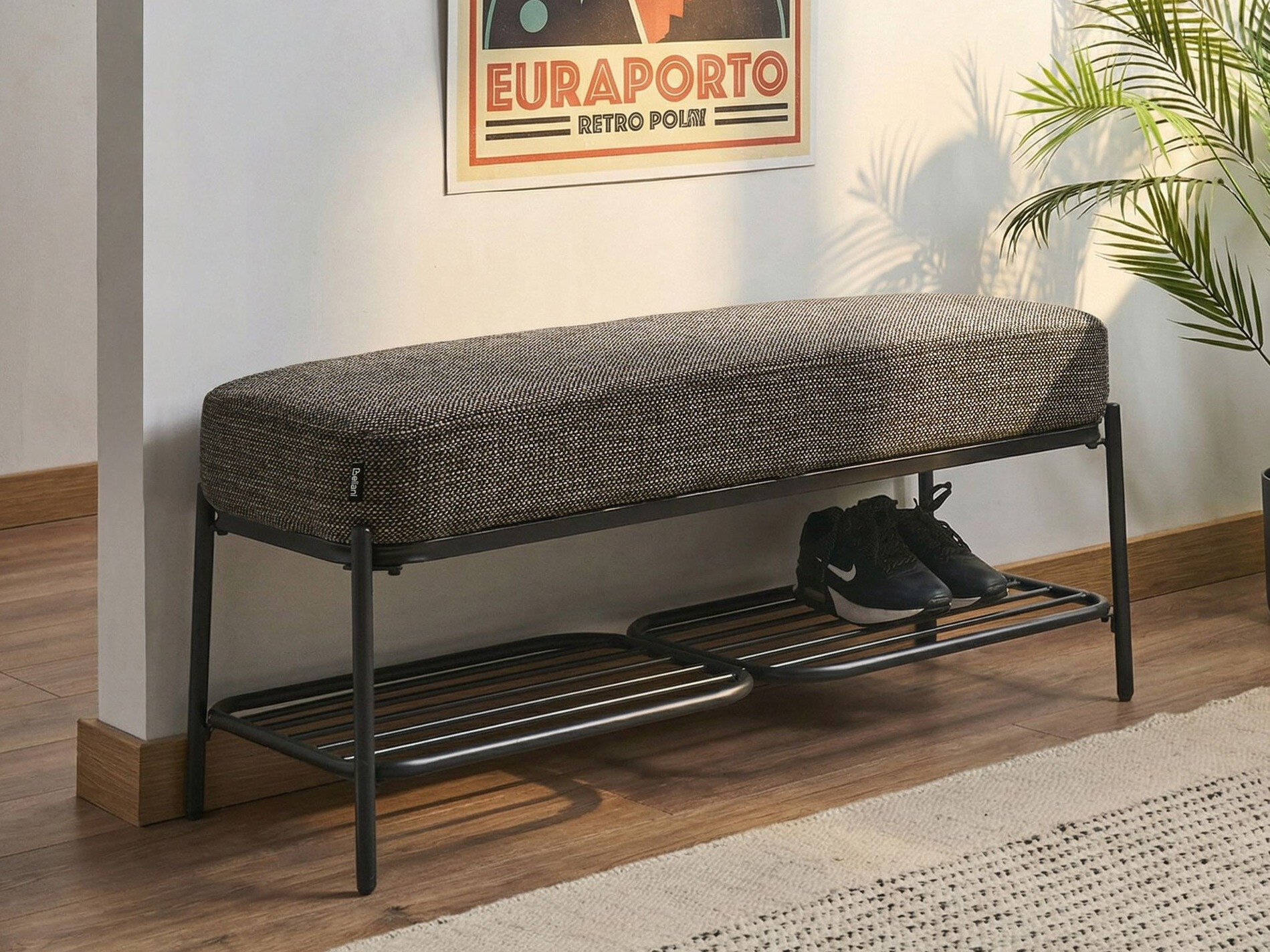 Tapecirana klupa Berwyn 3278 (Tamno siva)