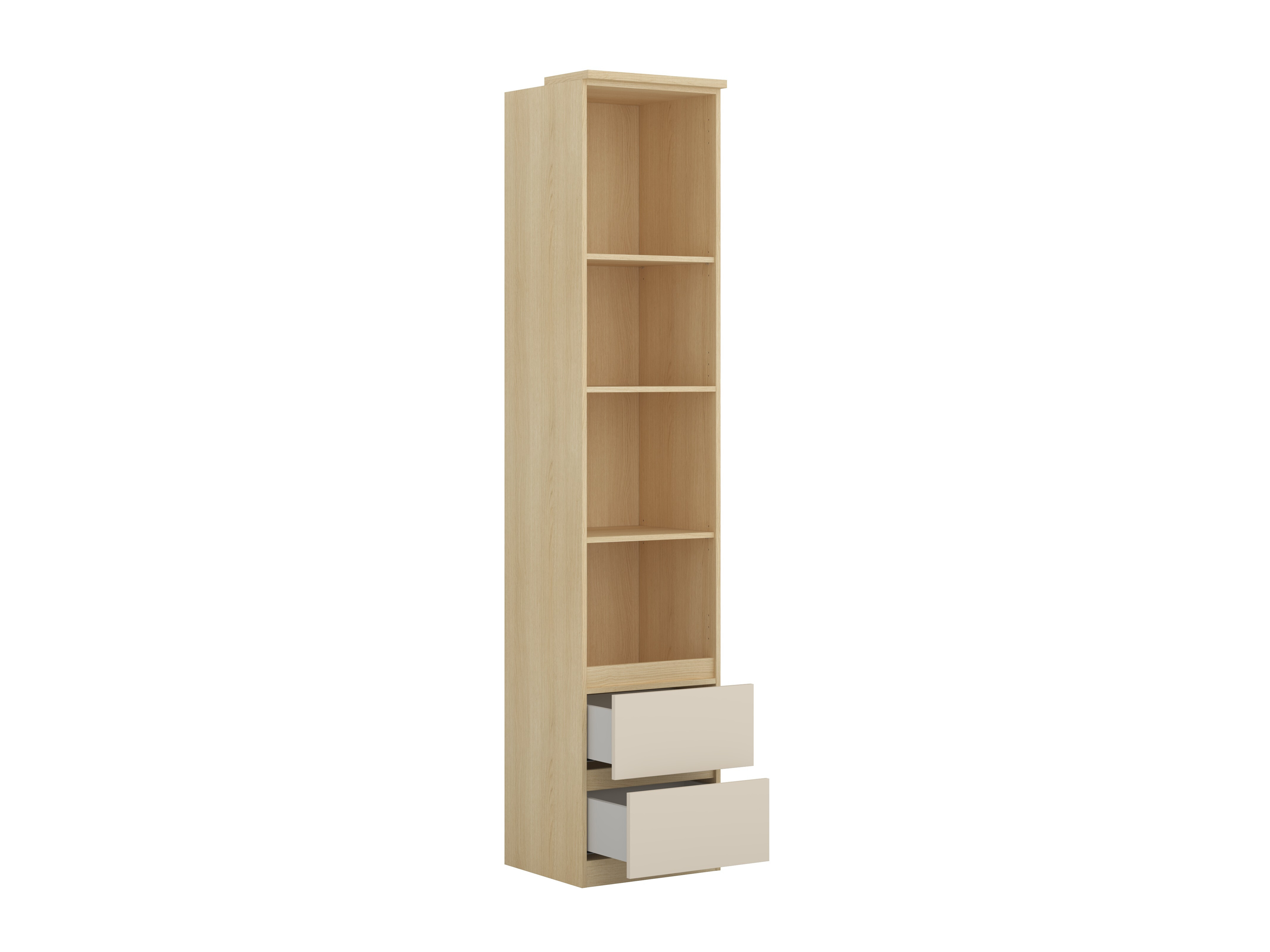 Set za spavaću sobu Nolcala 124 (Hrast + Bež)