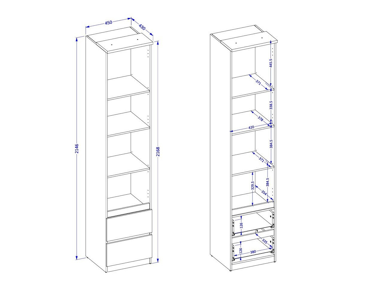 Set za spavaću sobu Nolcala 124 (Hrast + Bež)