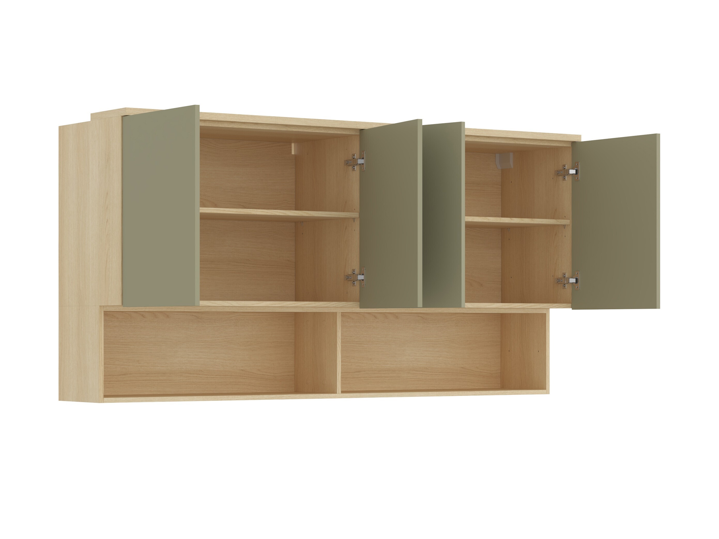 Set za spavaću sobu Nolcala 124 (Hrast + Eukaliptus)
