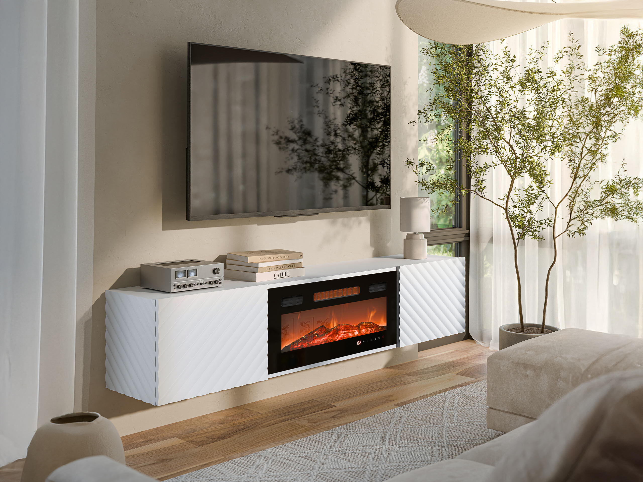 TV stol Charlotte 207 (Bijela)