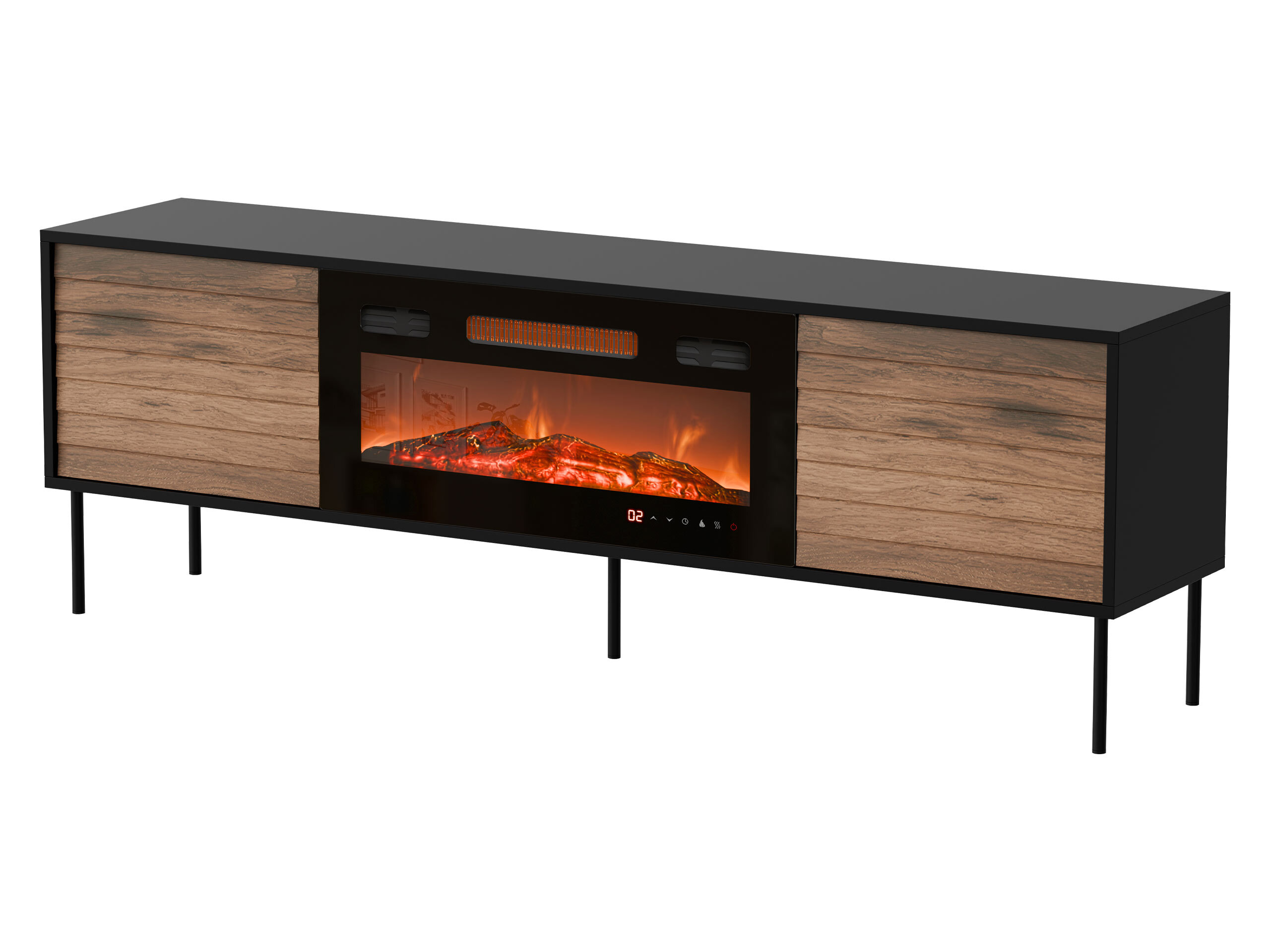 TV stol Flosoru 108 (Orah + Crna)