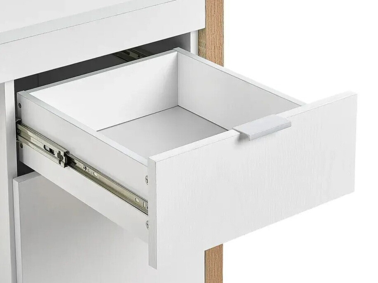 Uredski stol Berwyn 3282 (Bijela + Svijetlo drvo)