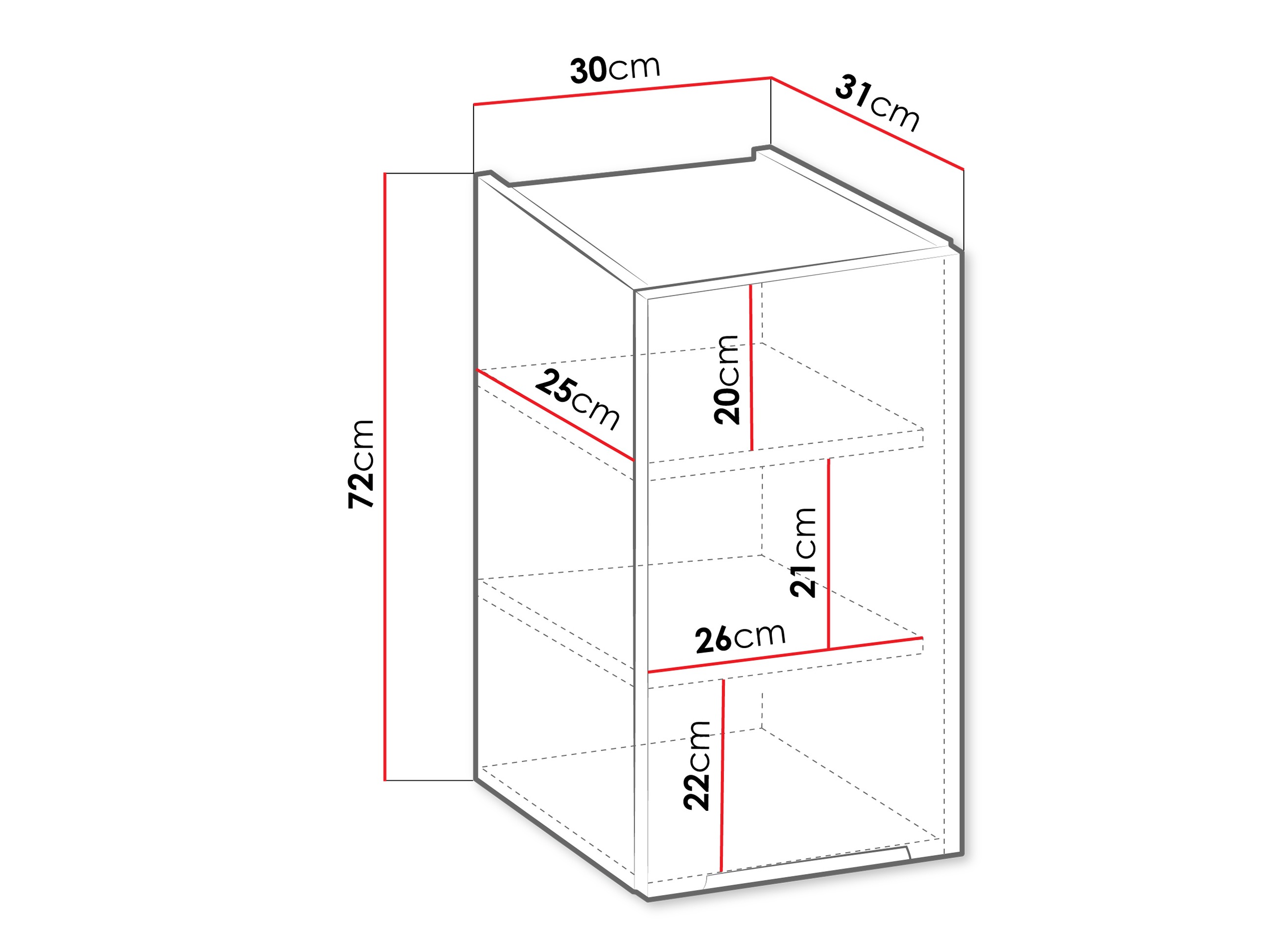 Modularan zidni ormarić Sole 112