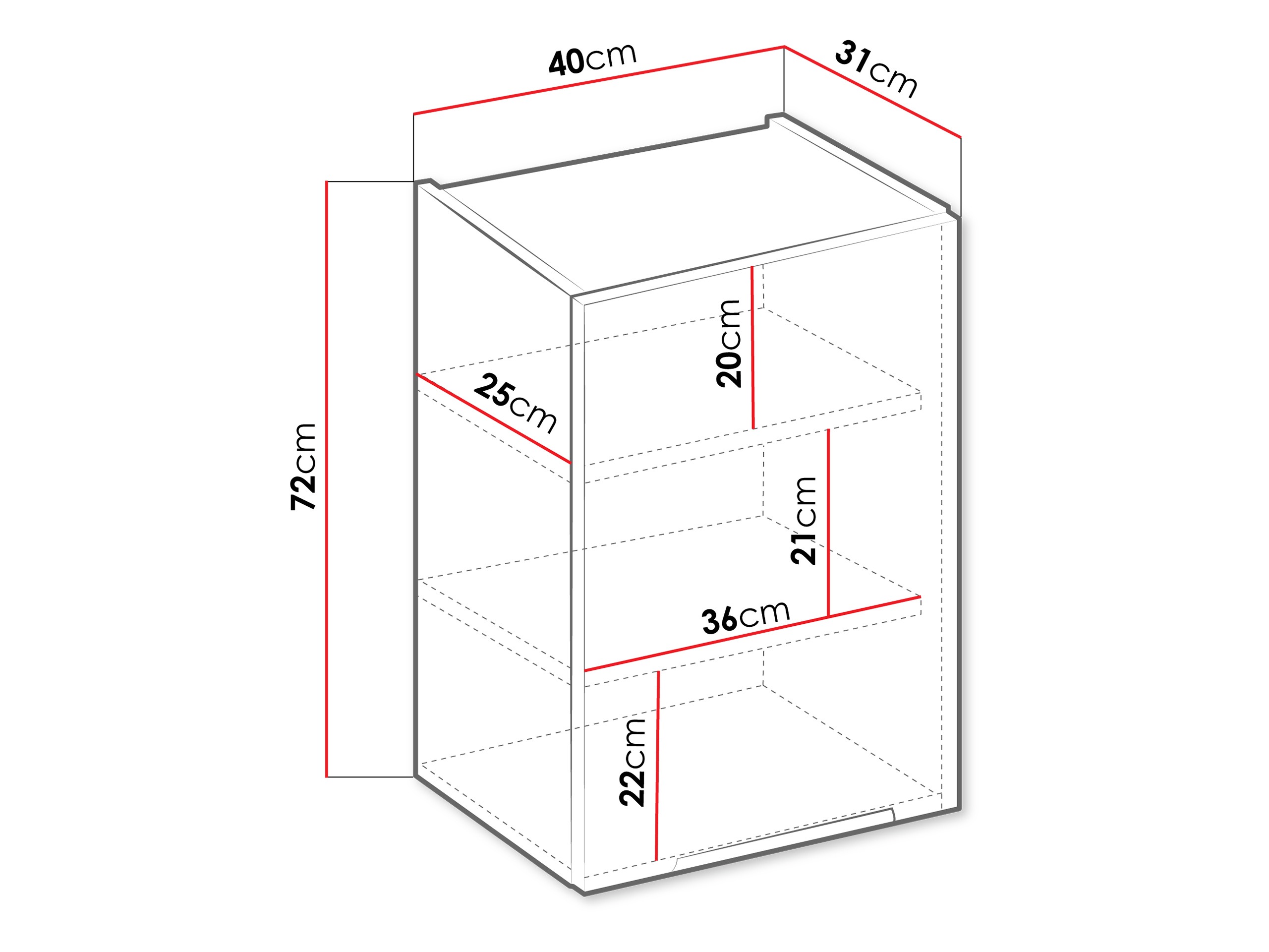 Modularan zidni ormarić Sole 117