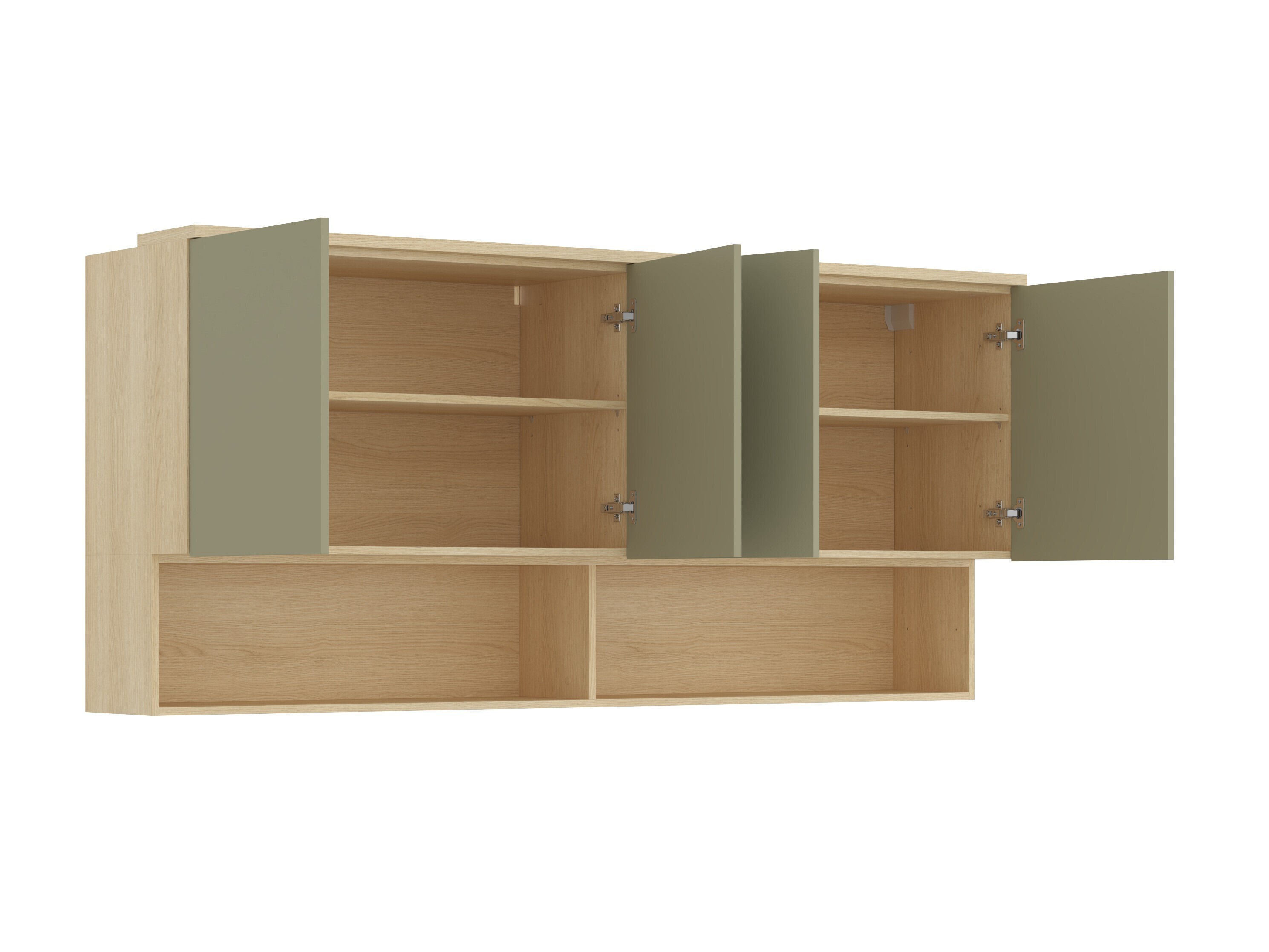 Set za spavaću sobu Nolcala 125 (Hrast + Eukaliptus)